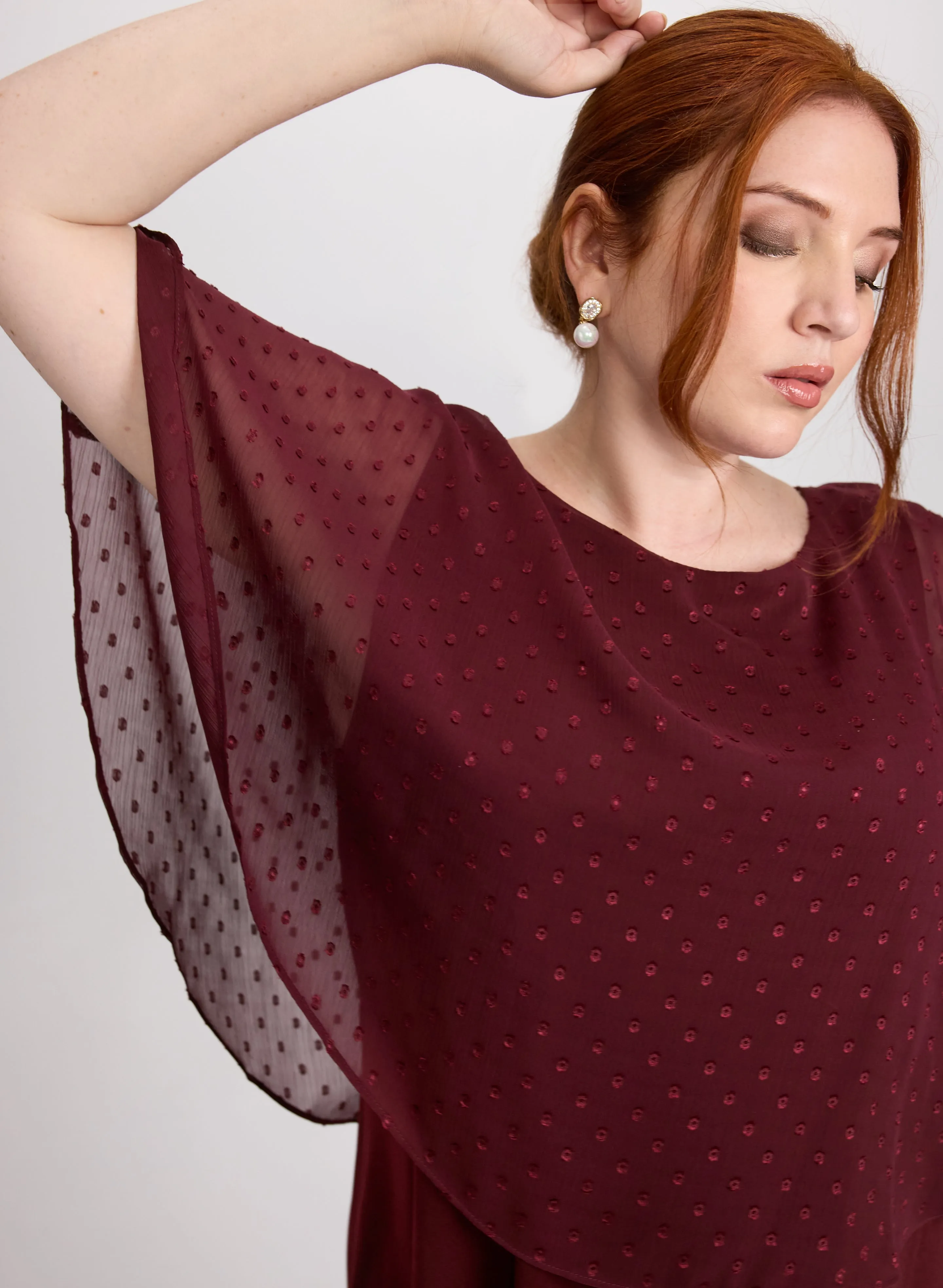 Embroidered Capelet Dress sold by Laura product image thumbnail 3