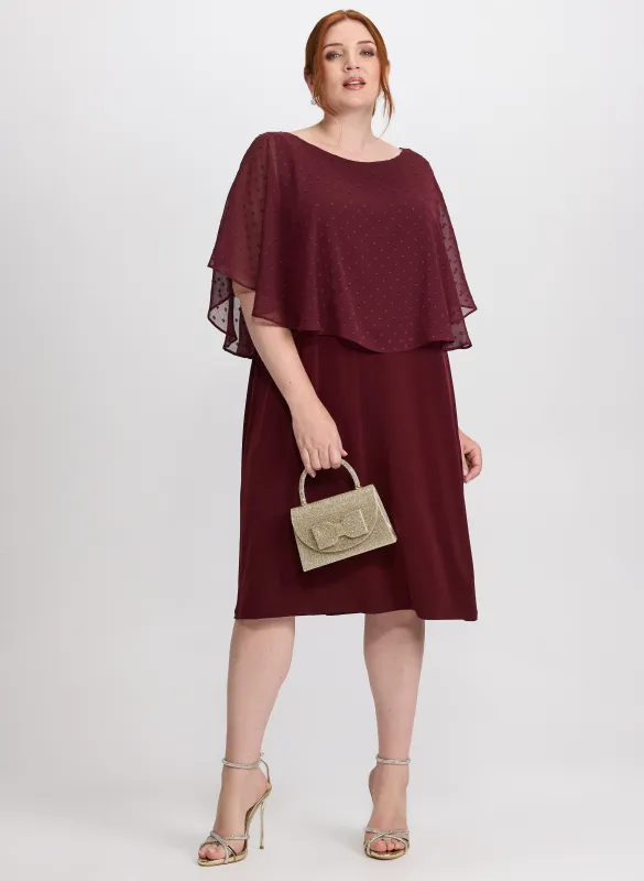 Embroidered Capelet Dress sold by Laura