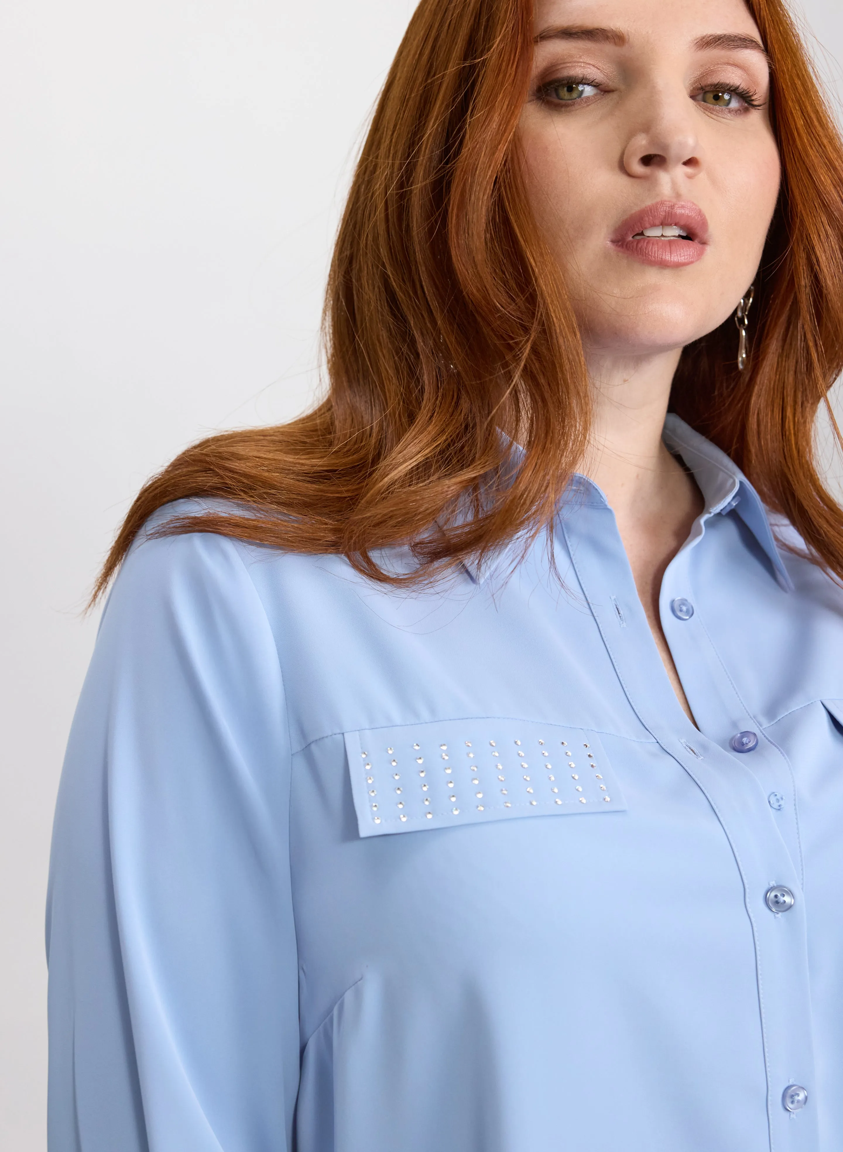 Rhinestone Trim Blouse sold by Laura product image thumbnail 5