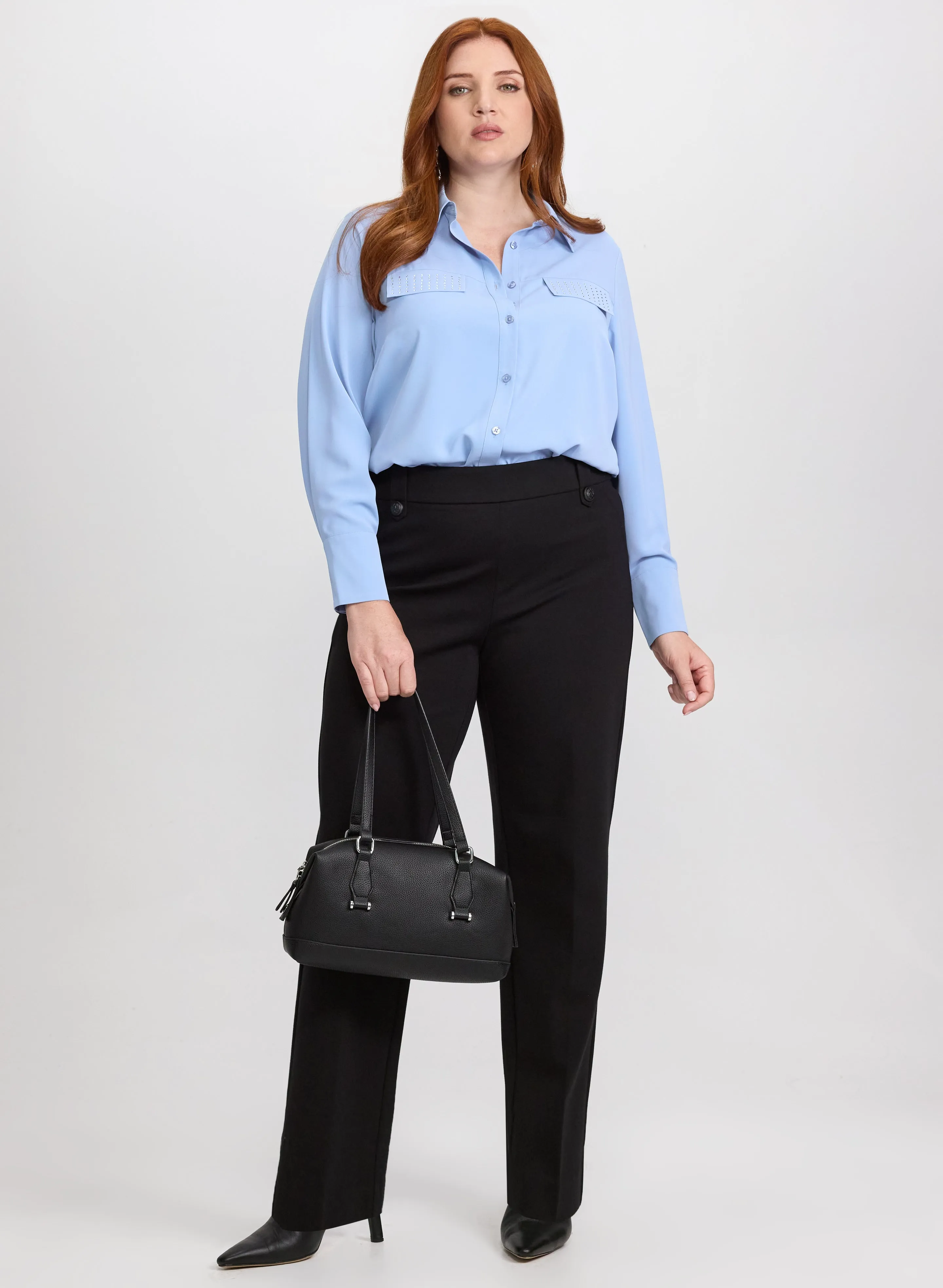 Rhinestone Trim Blouse sold by Laura product image thumbnail 3