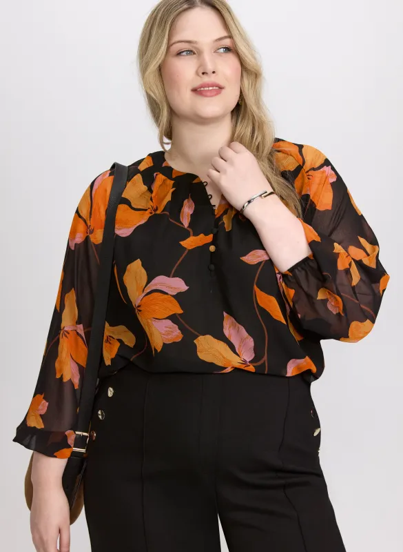 Floral Chiffon Blouse sold by Laura