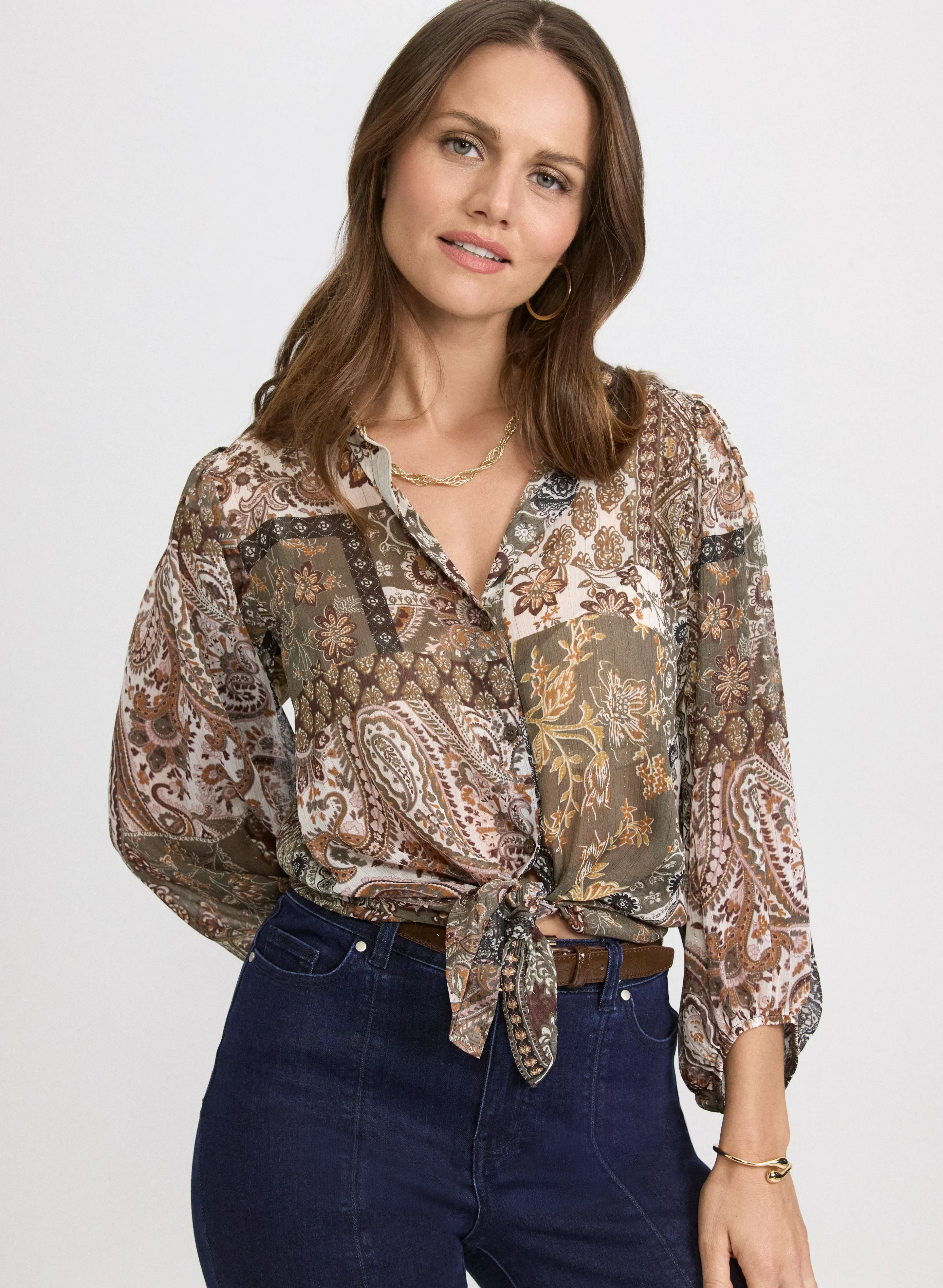 Paisley Patchwork Blouse sold by Laura
