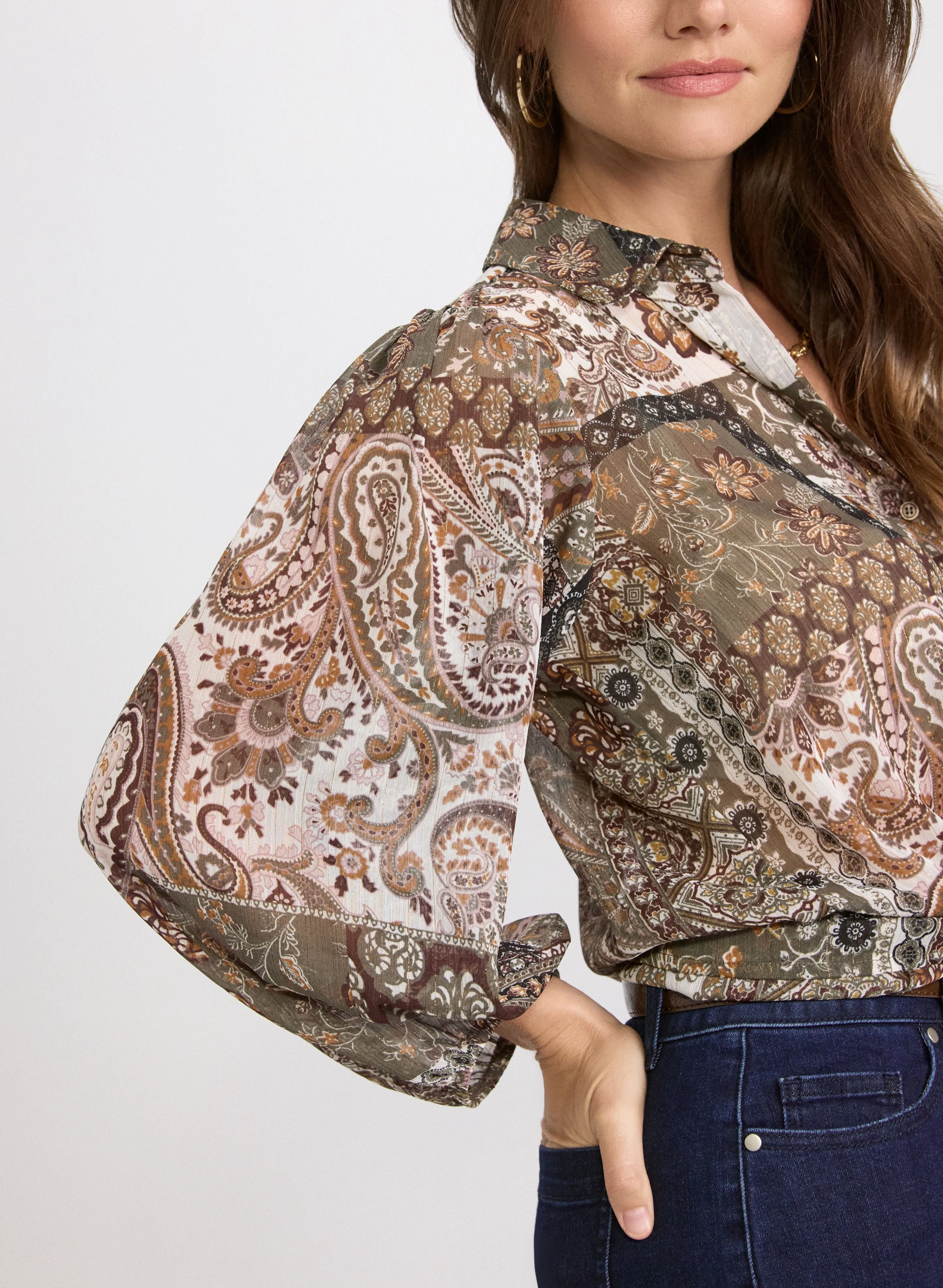 Paisley Patchwork Blouse sold by Laura product image thumbnail 4