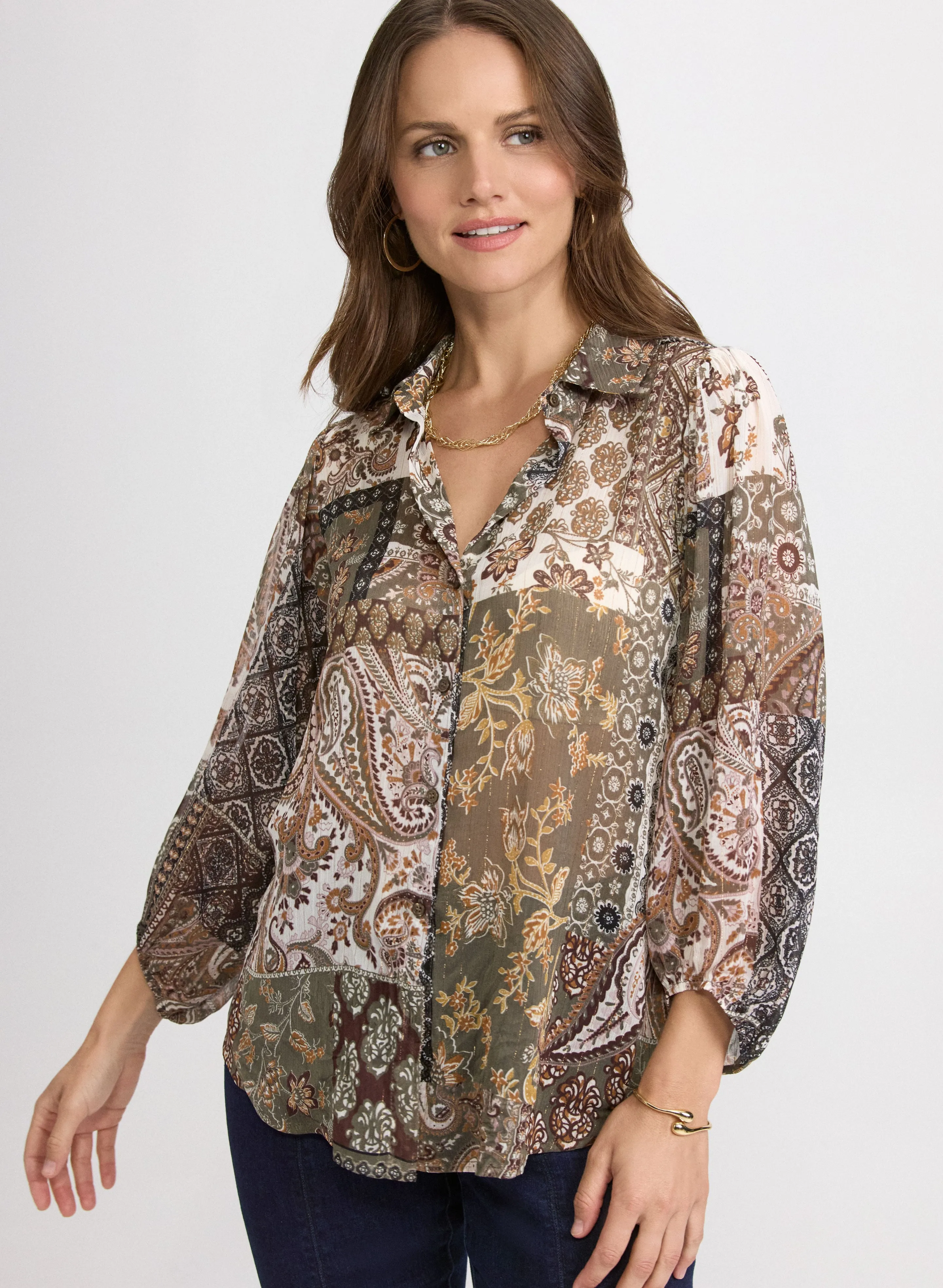 Paisley Patchwork Blouse sold by Laura product image thumbnail 5