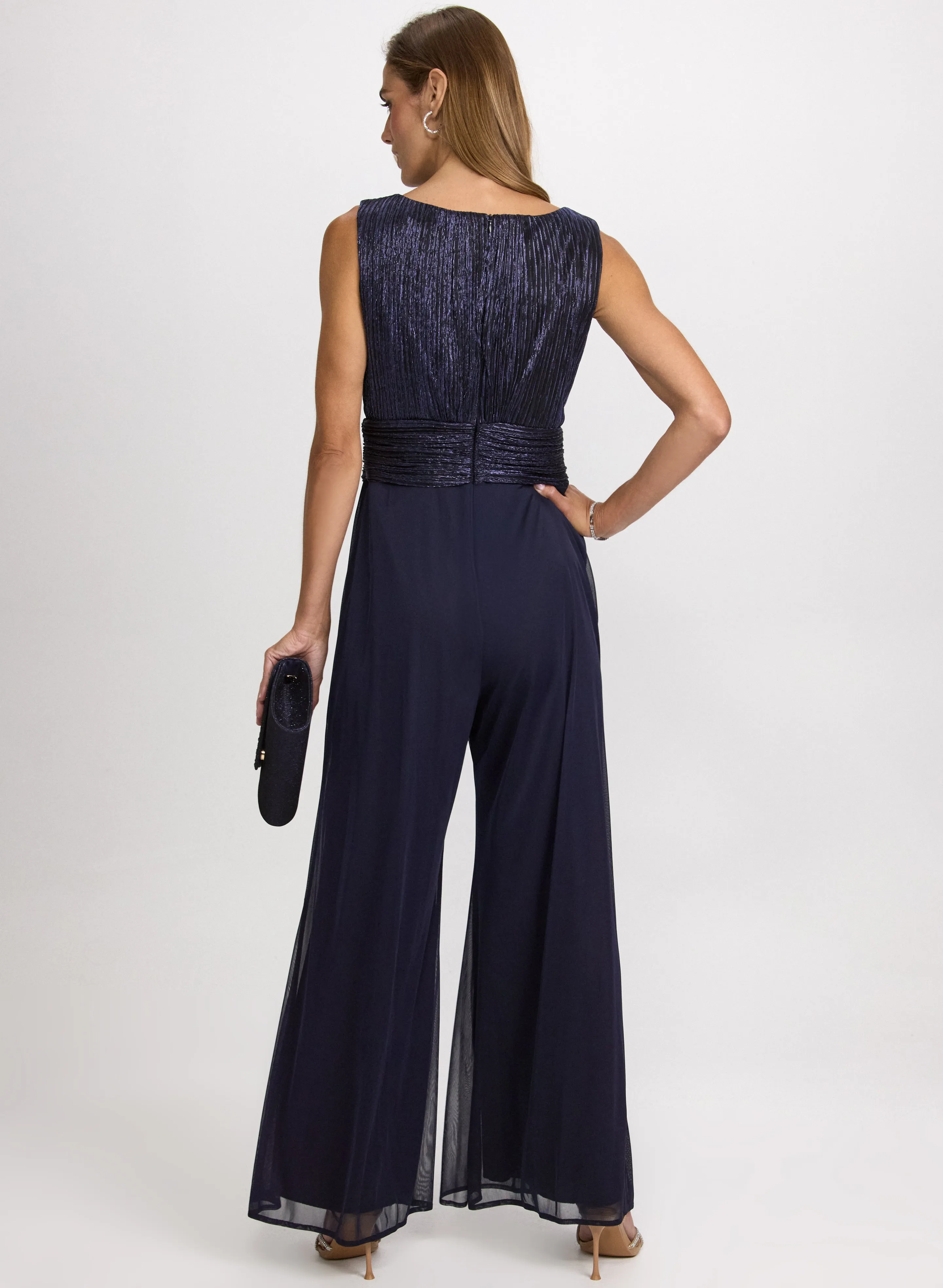 Metallic Wide-Leg Jumpsuit sold by Laura product image thumbnail 3