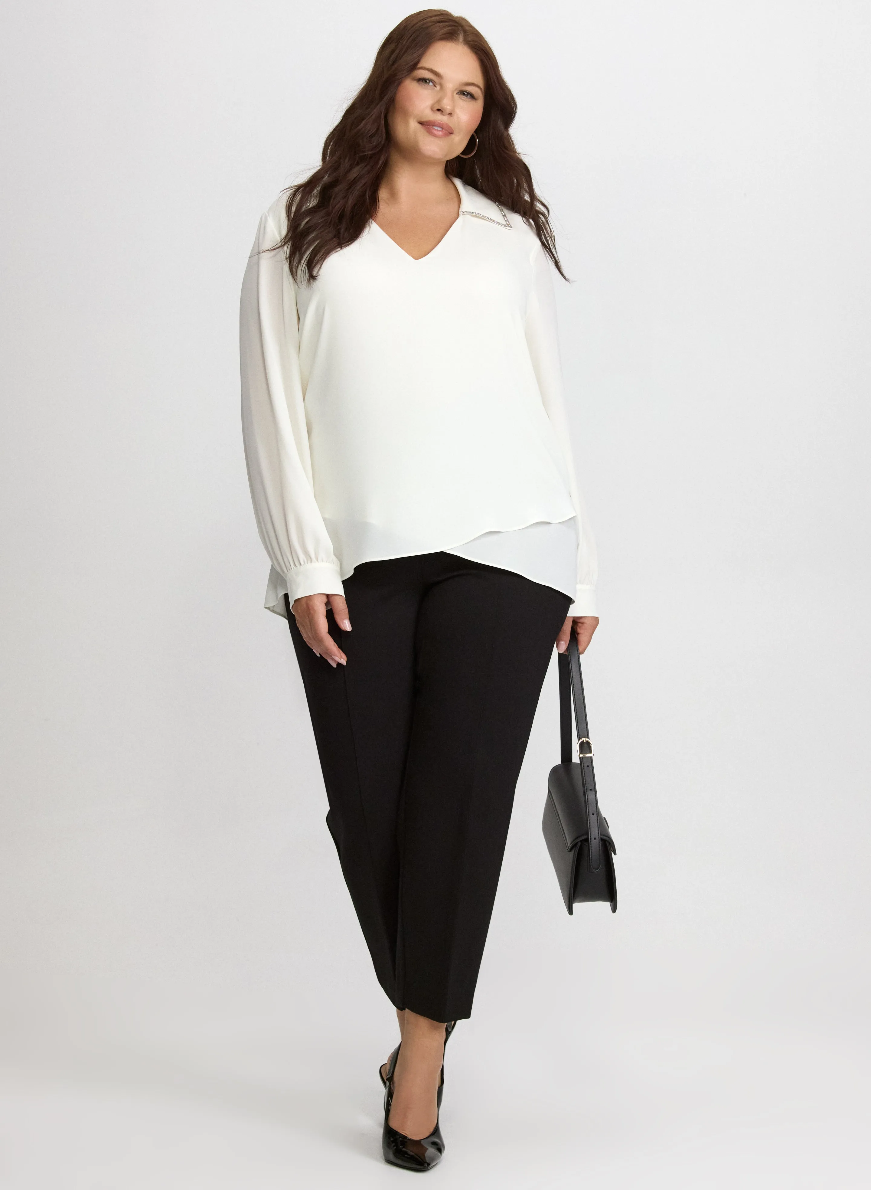 Joseph Ribkoff - Rhinestone Trim Blouse sold by Laura product image thumbnail 4
