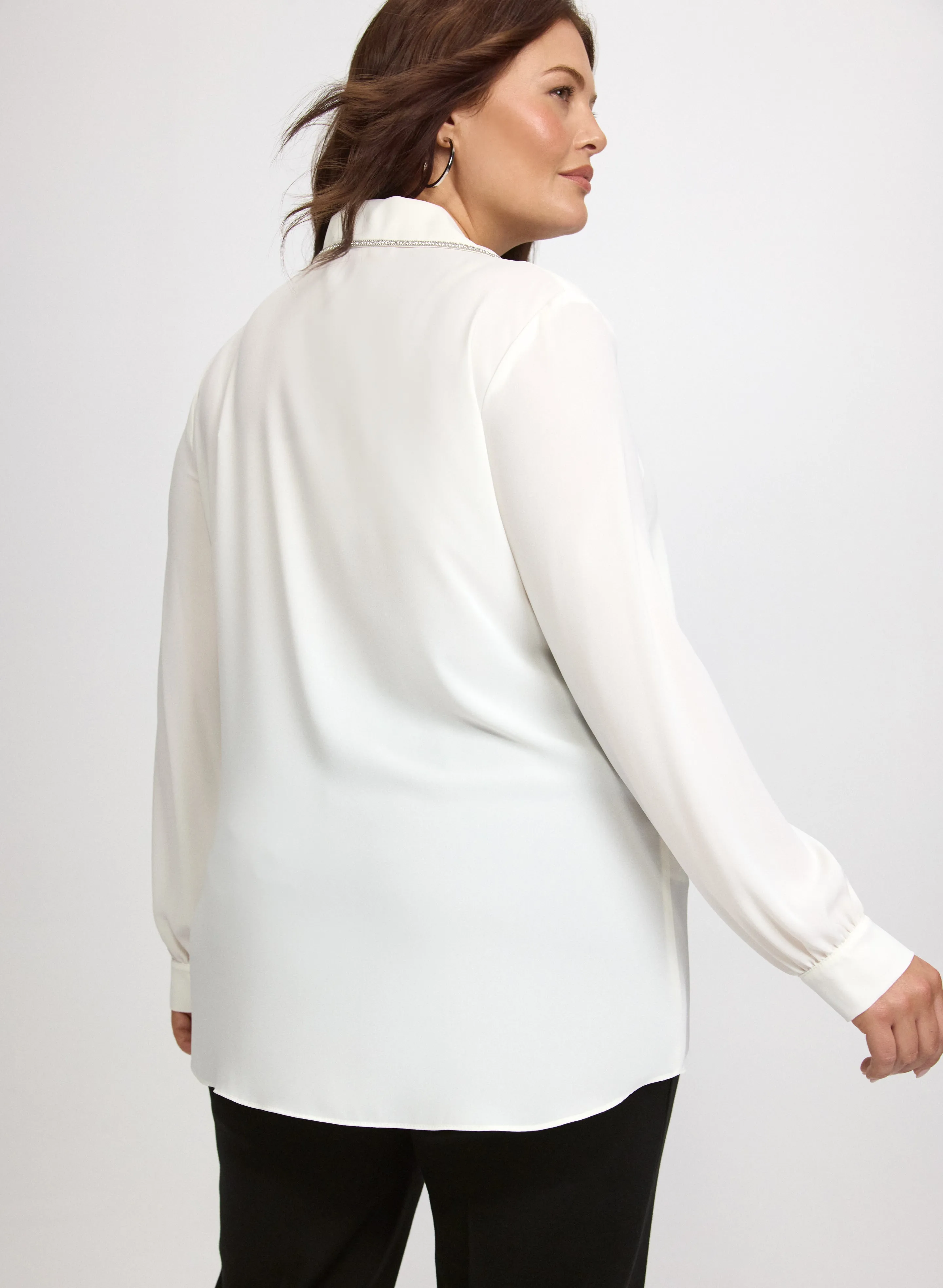 Joseph Ribkoff - Rhinestone Trim Blouse sold by Laura product image thumbnail 3