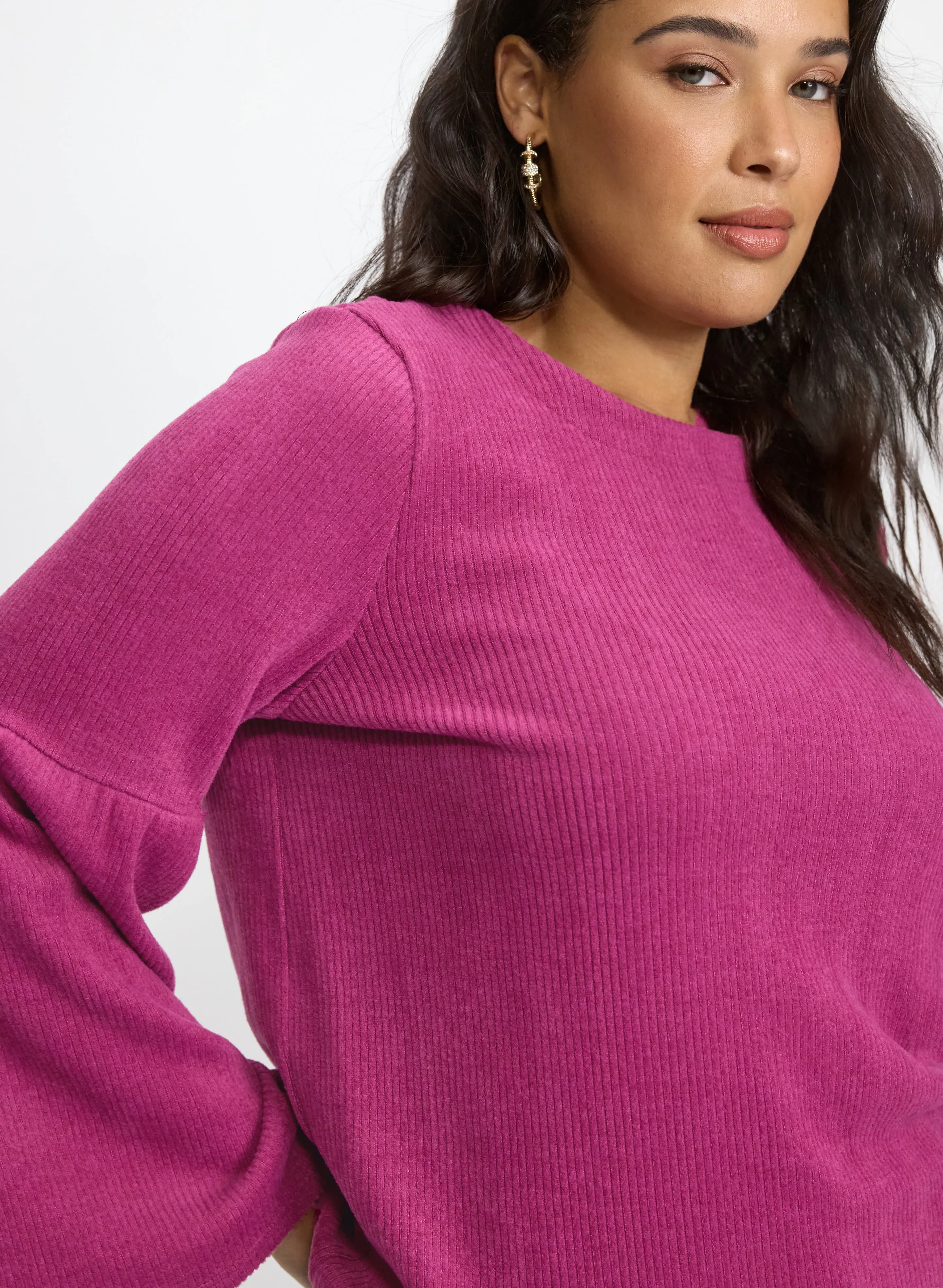 Ribbed Bell Sleeve Sweater sold by Laura product image thumbnail 5