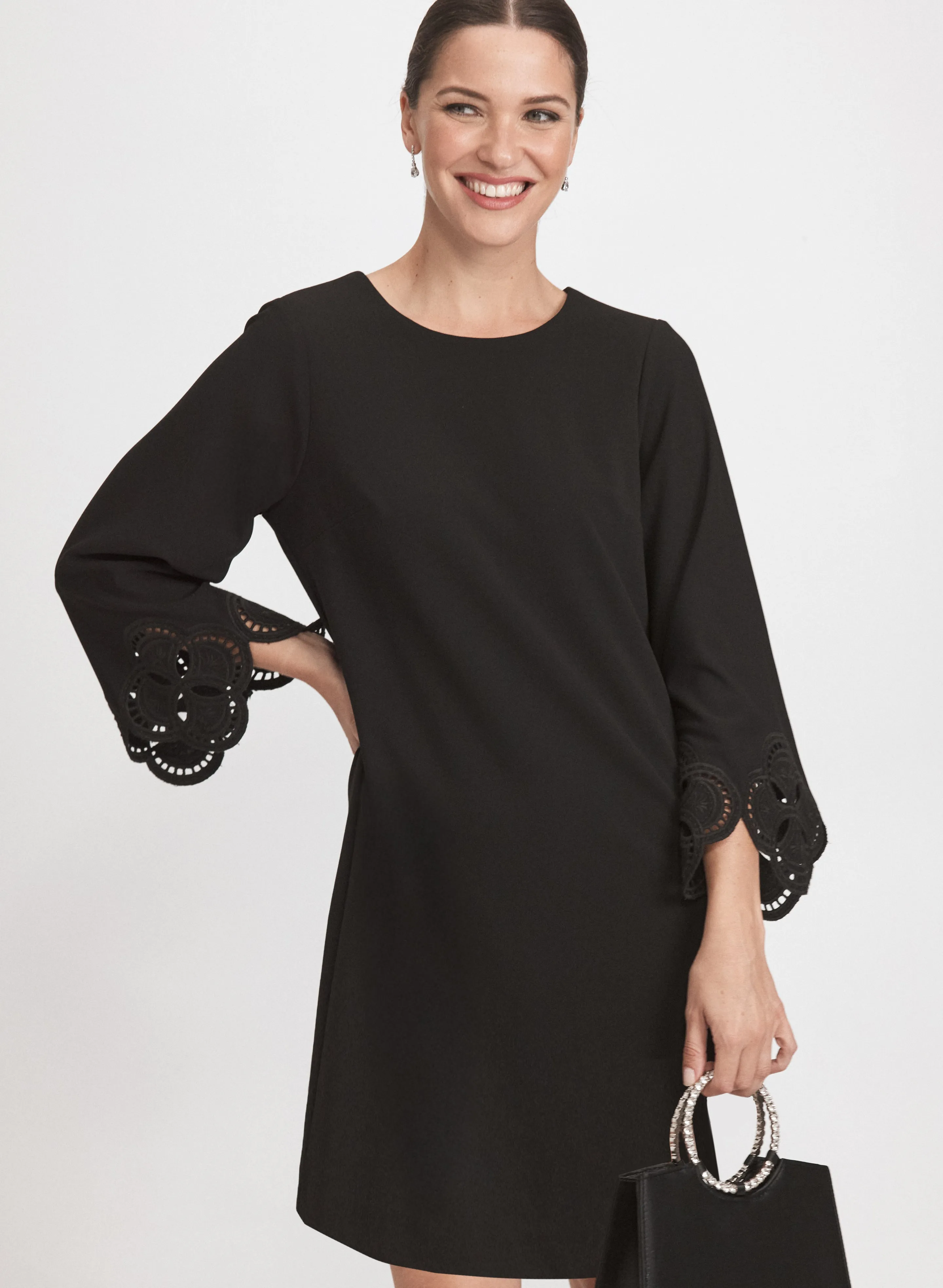 Embroidered Sleeve Dress sold by Laura product image thumbnail 4