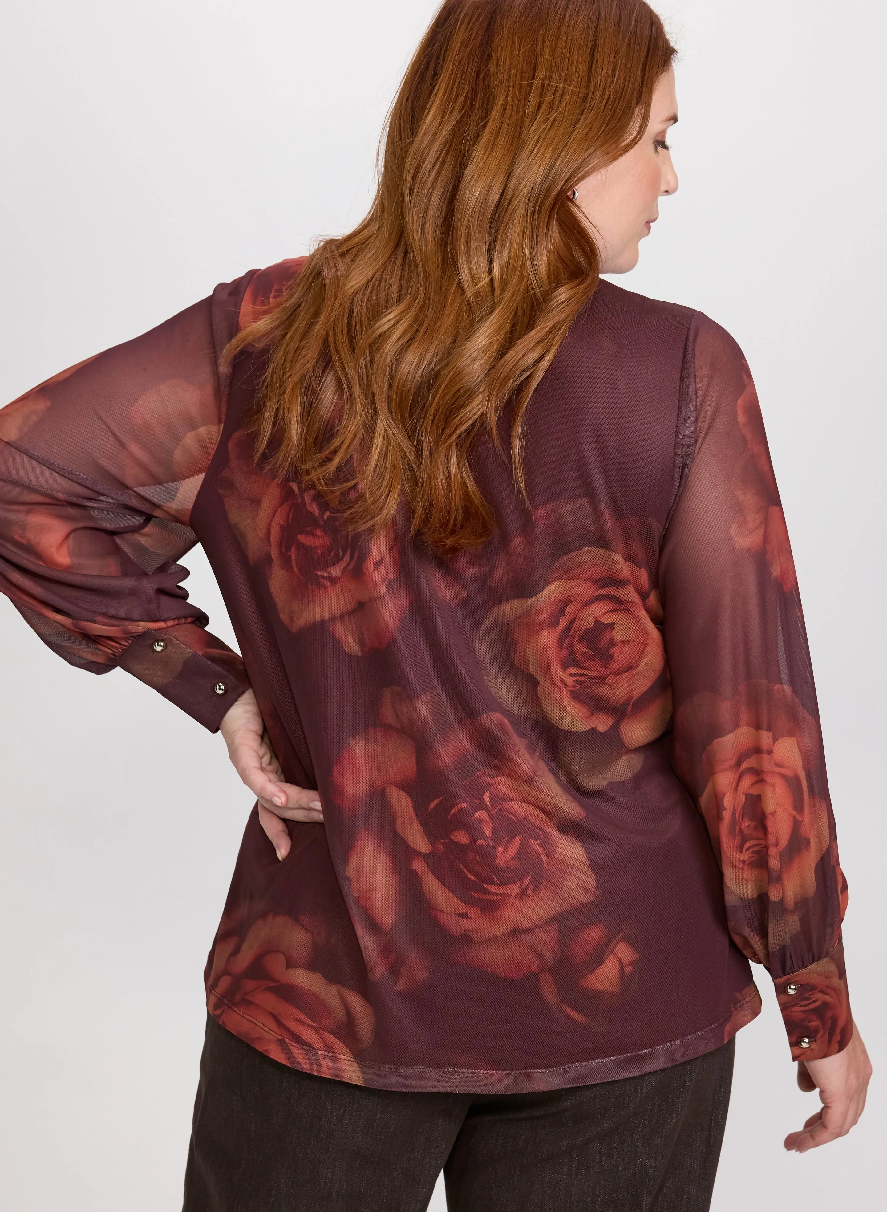 Rose Print Top sold by Laura product image thumbnail 5