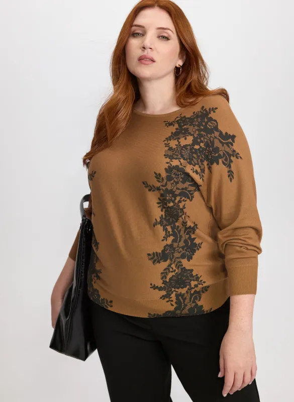 Lace Embroidered Pullover sold by Laura