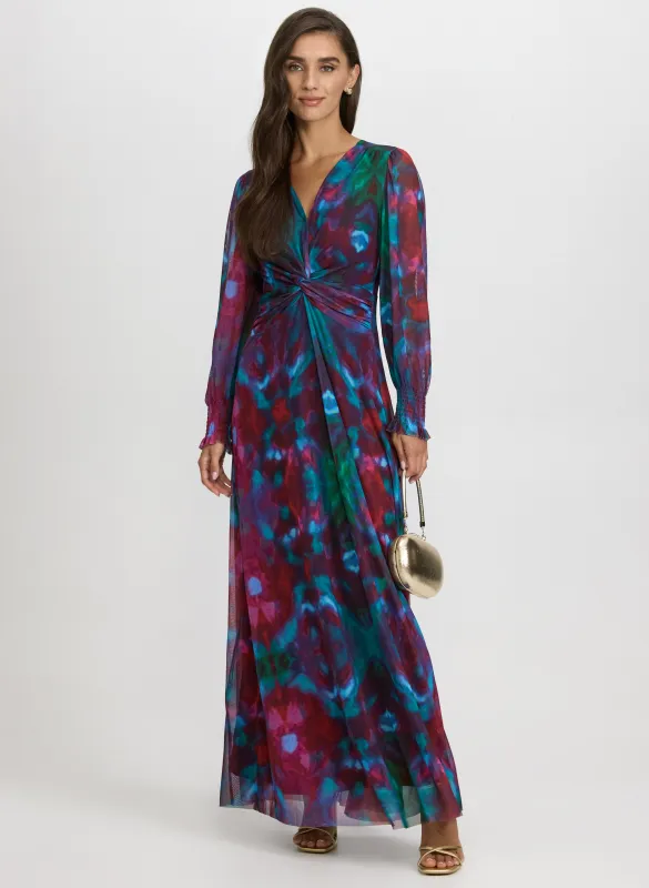 Floral Twist-Front Dress sold by Laura