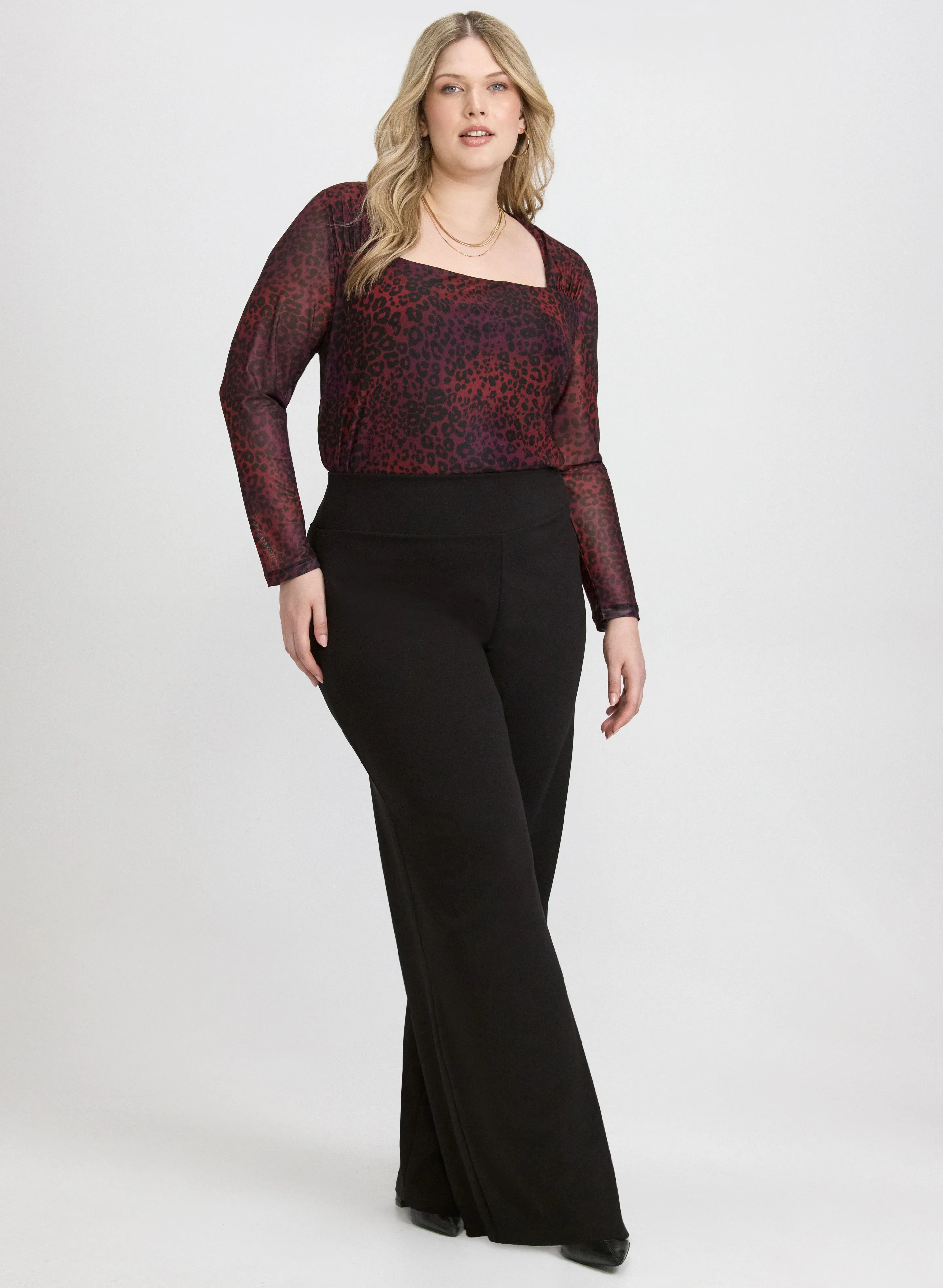 Leopard Print Mesh Top sold by Laura product image thumbnail 3