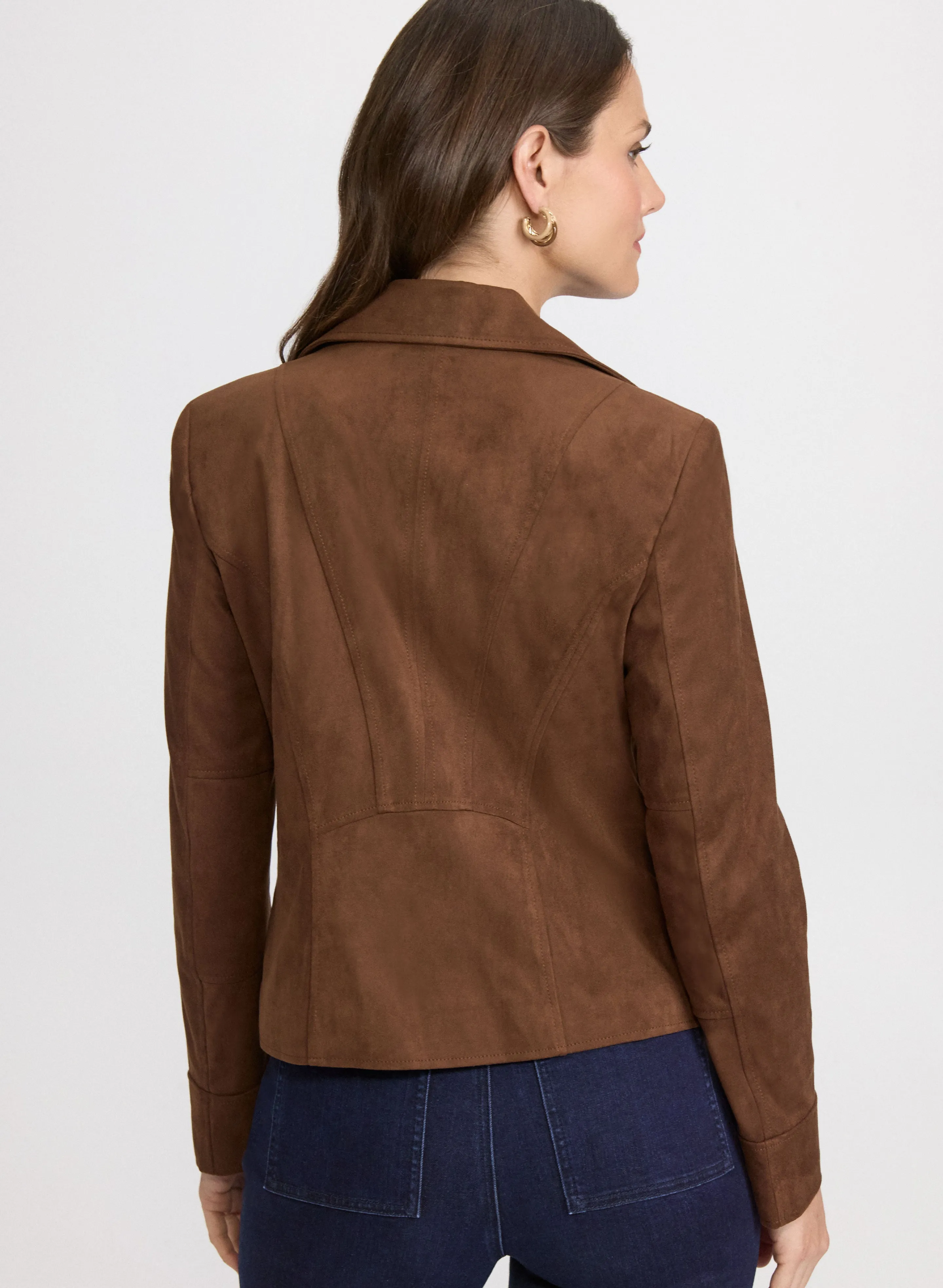 Faux-Suede Zip Jacket sold by Laura product image thumbnail 4