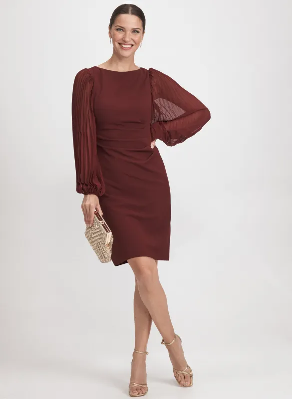 Pleated Sleeve Dress sold by Laura