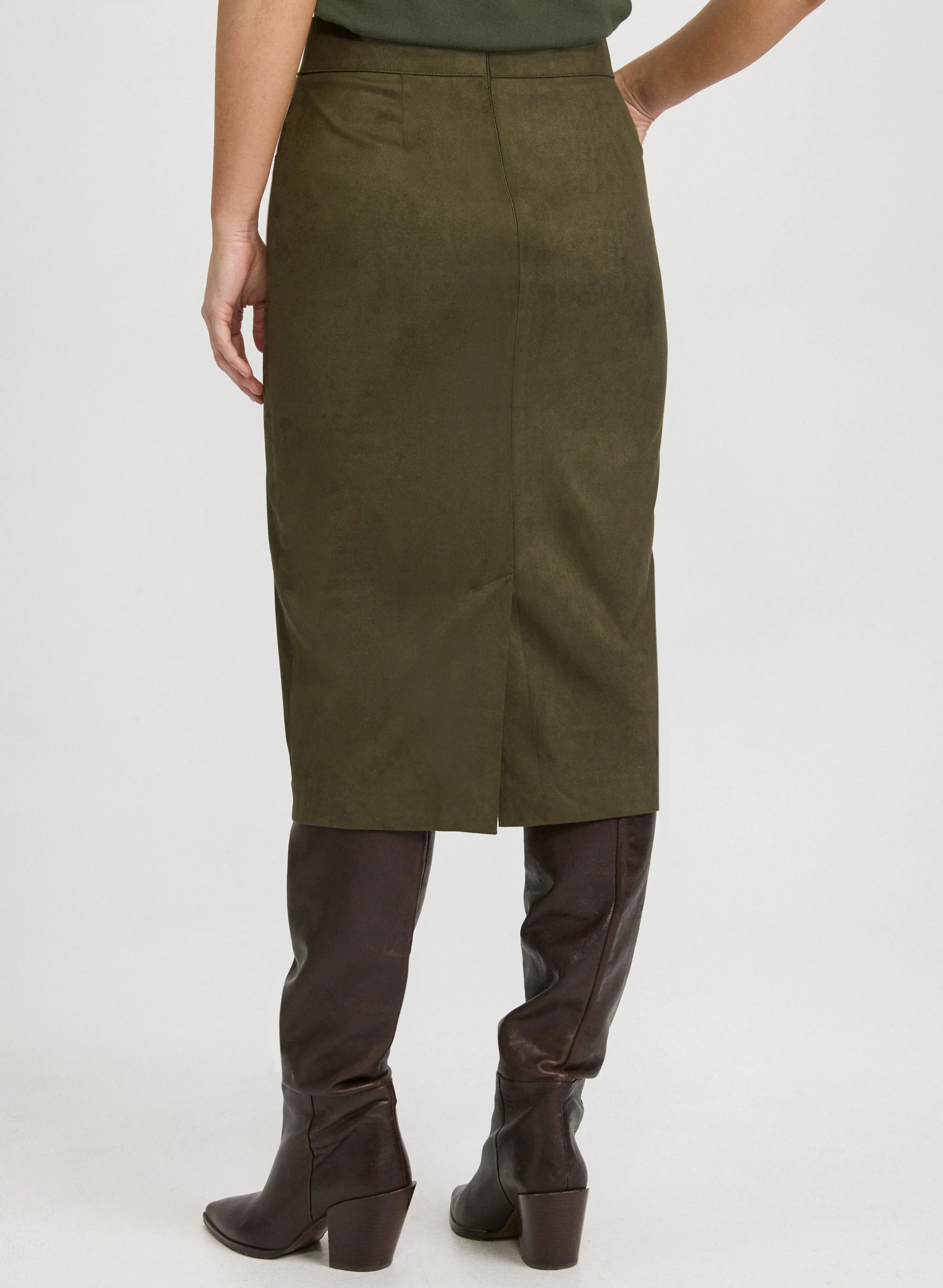 Vegan Suede Pencil Skirt sold by Laura product image thumbnail 2