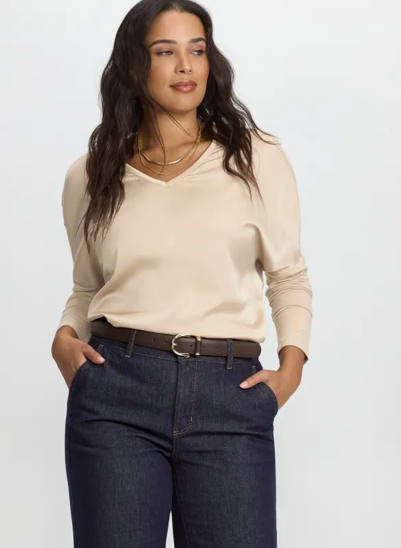 Satin Front Top sold by Laura