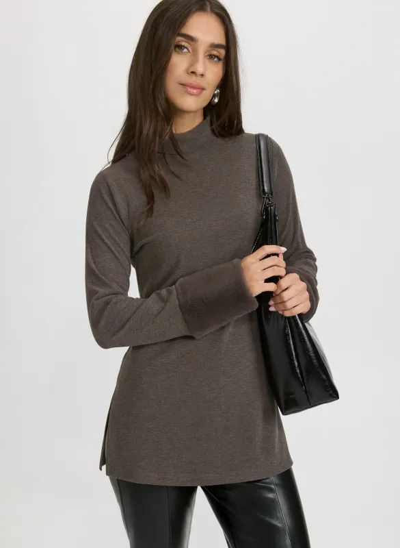 Faux-Fur Cuff Top sold by Laura