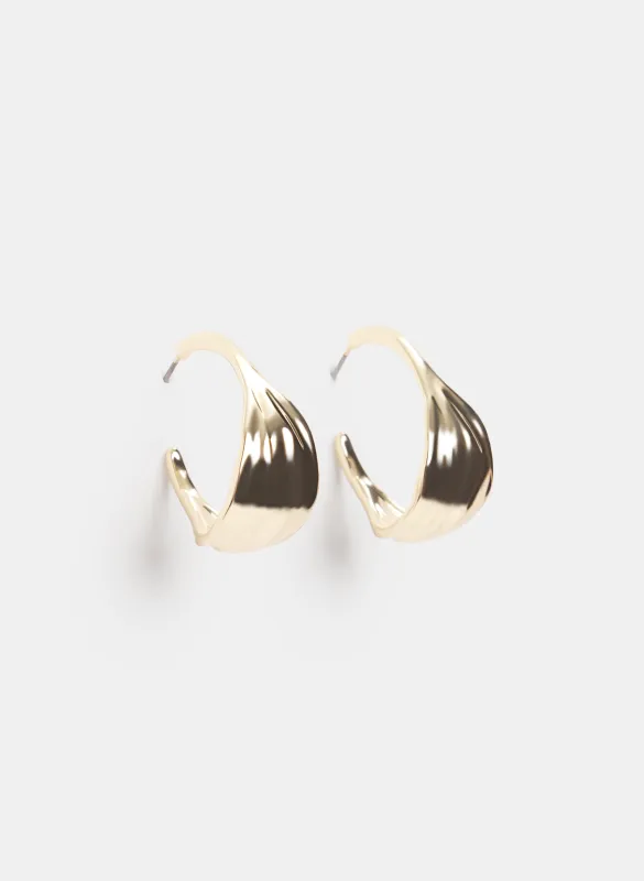Wide Hoop Earrings sold by Laura