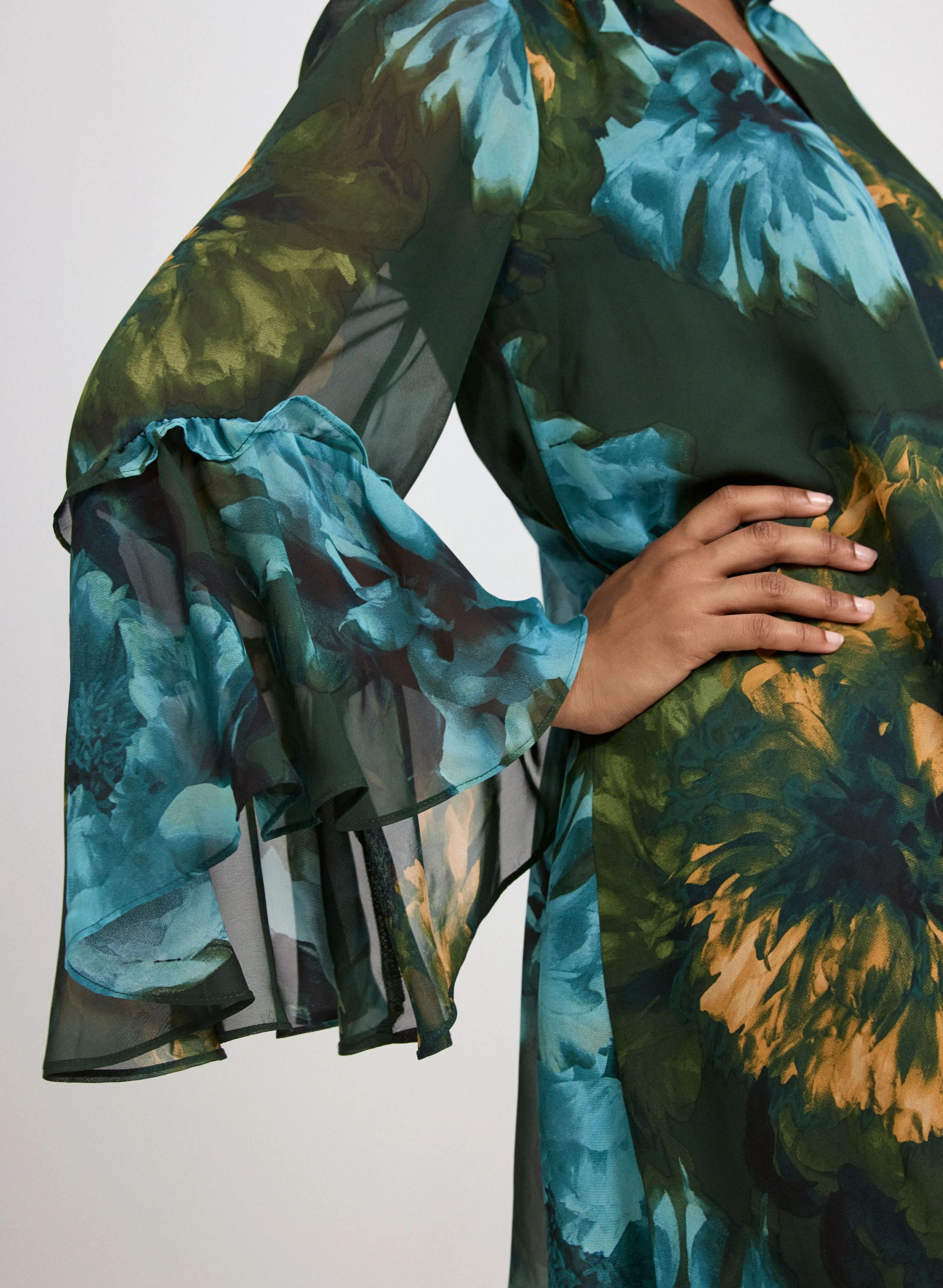 Floral Bell Sleeve Dress sold by Laura product image thumbnail 5