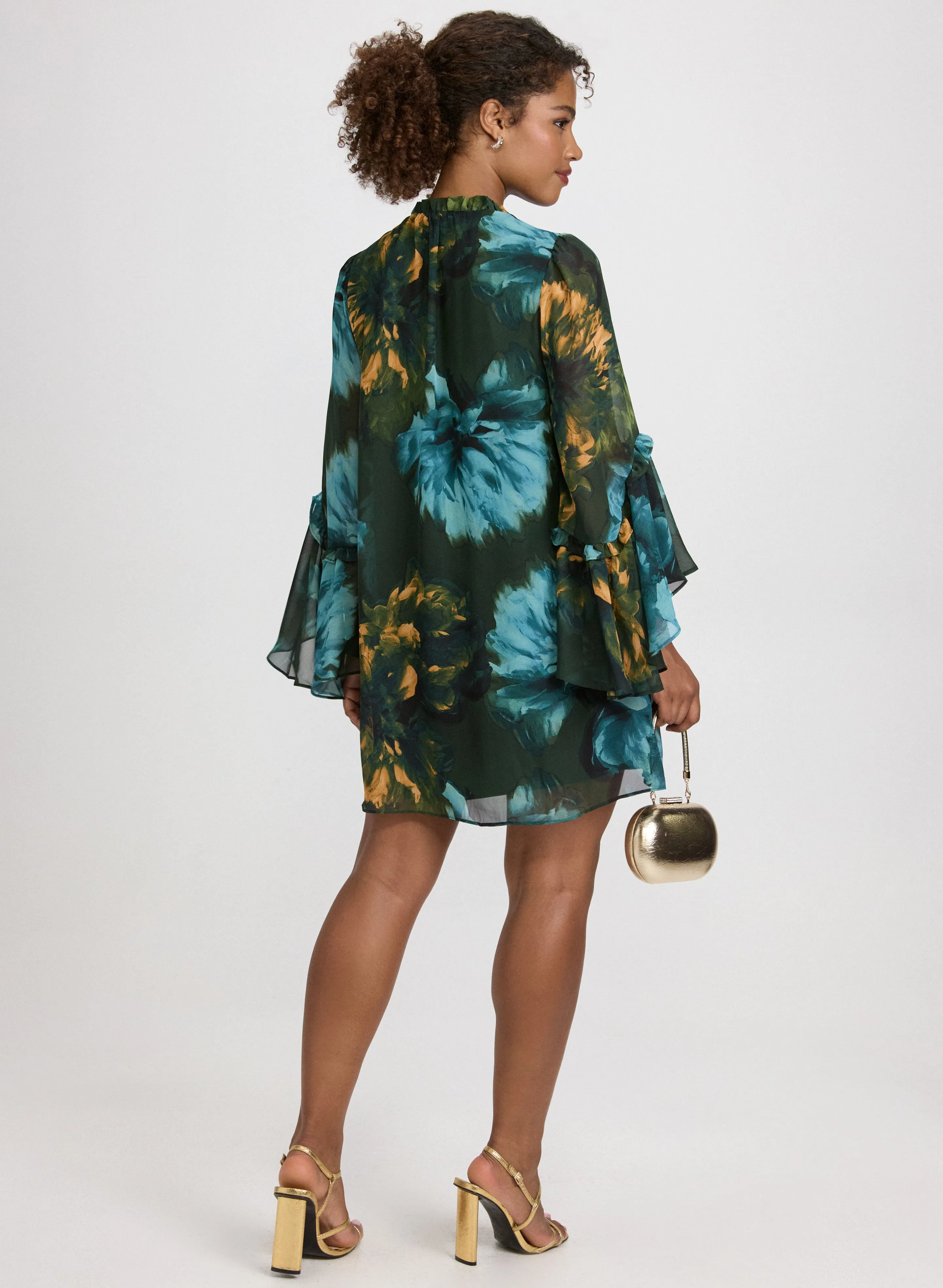 Floral Bell Sleeve Dress sold by Laura product image thumbnail 3