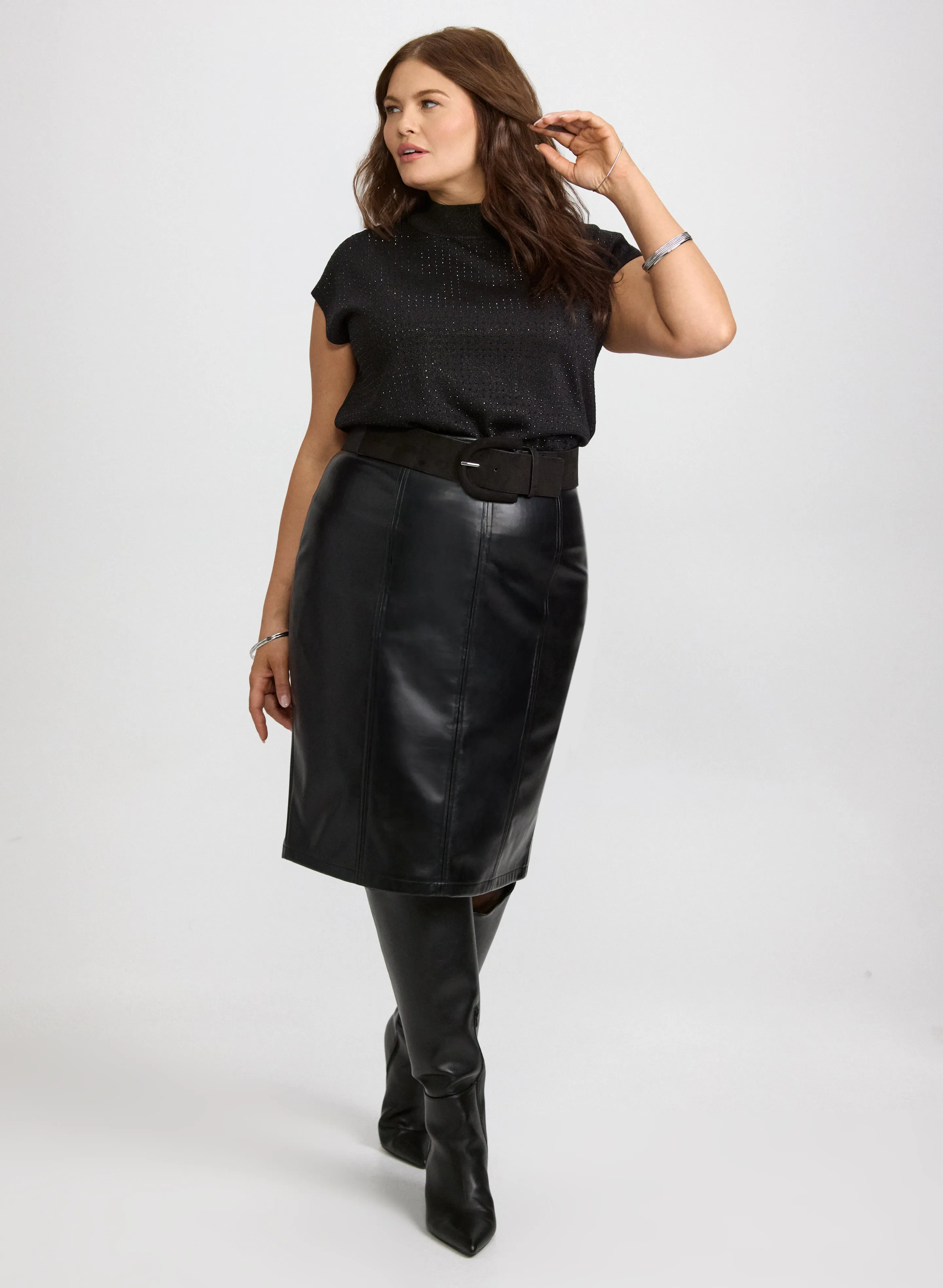 Joseph Ribkoff - Rhinestone Detail Knit Top sold by Laura product image thumbnail 4