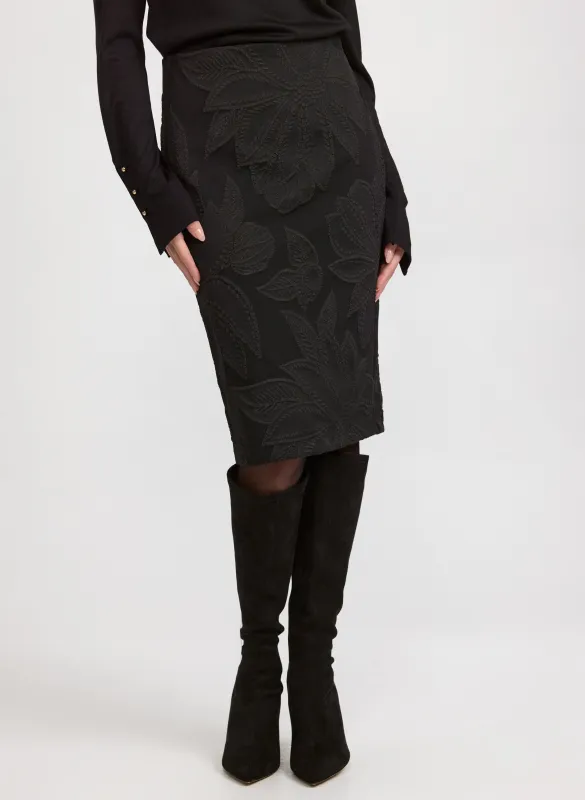 Floral Jacquard Skirt sold by Laura