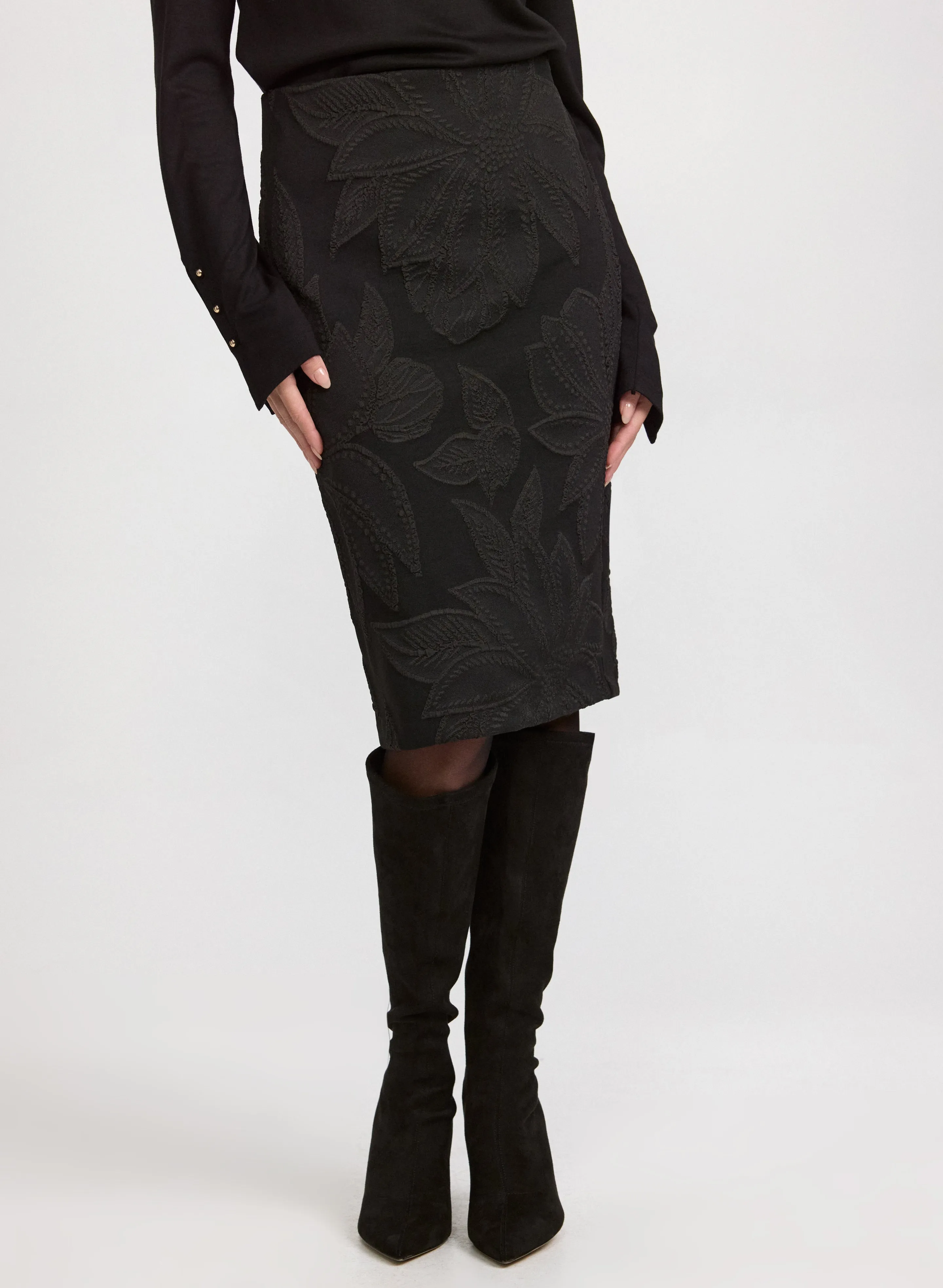 Floral Jacquard Skirt sold by Laura