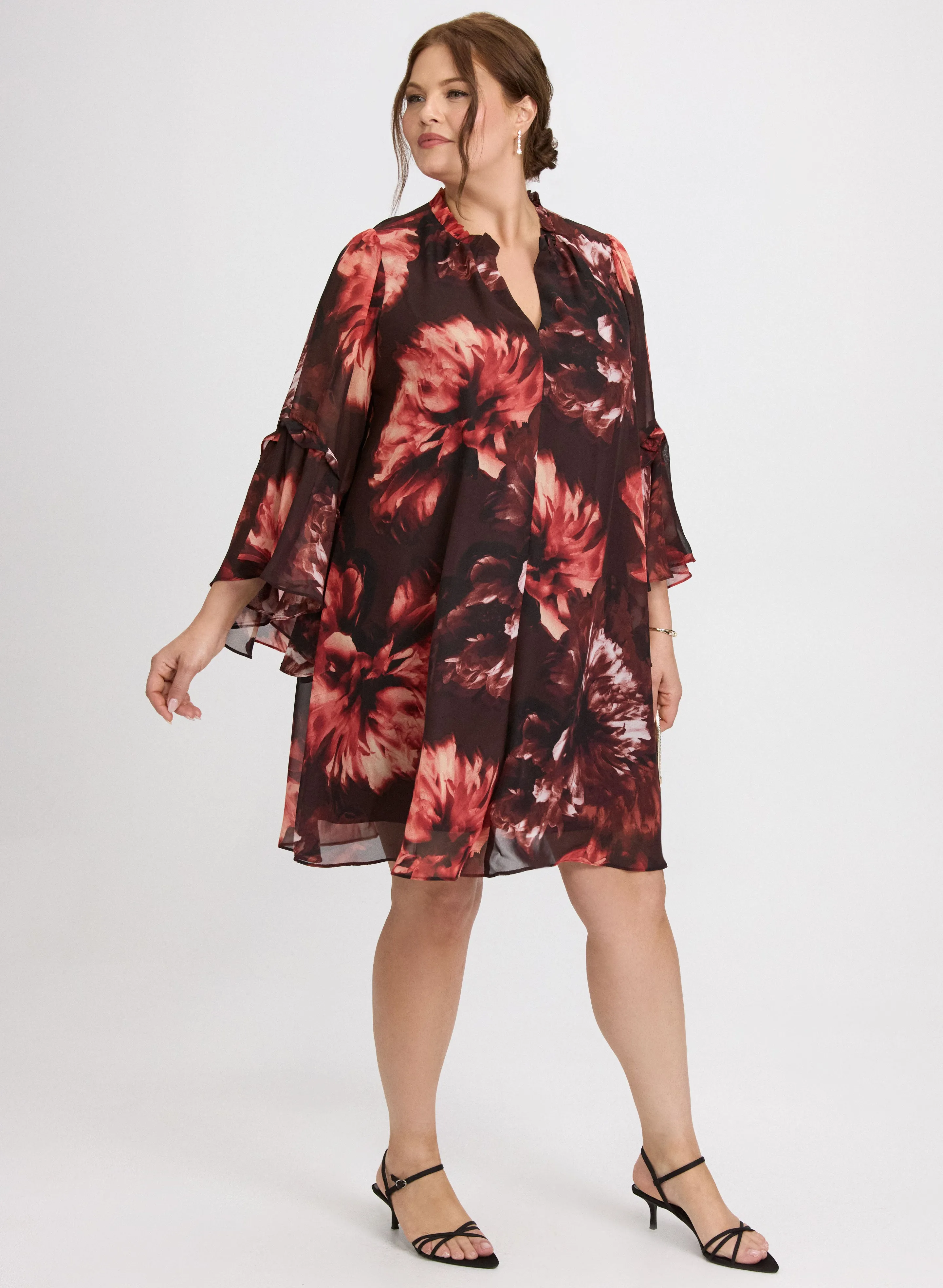 Floral Bell Sleeve Dress sold by Laura product image thumbnail 2