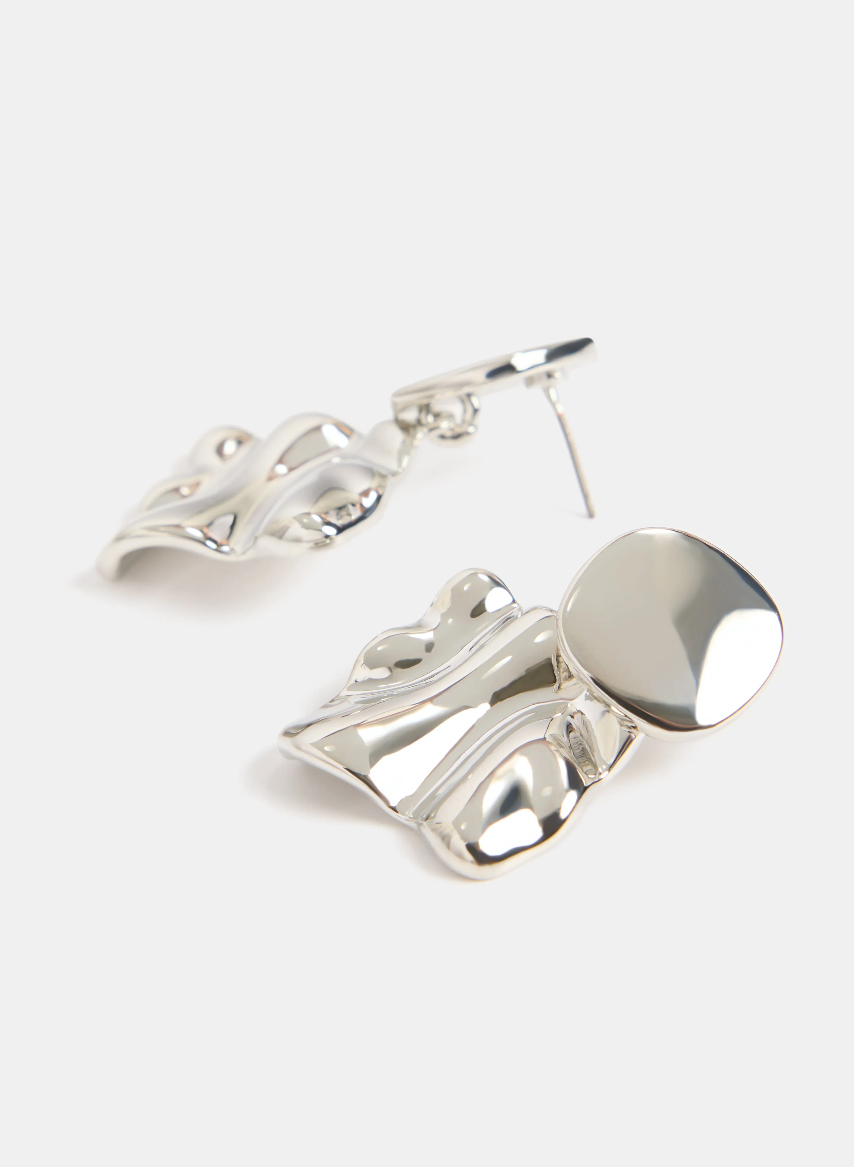 Textured Square Drop Earrings sold by Laura product image thumbnail 2