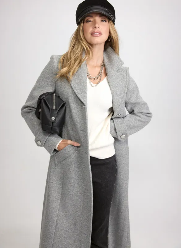 Stretch Wool-Blend Coat sold by Laura