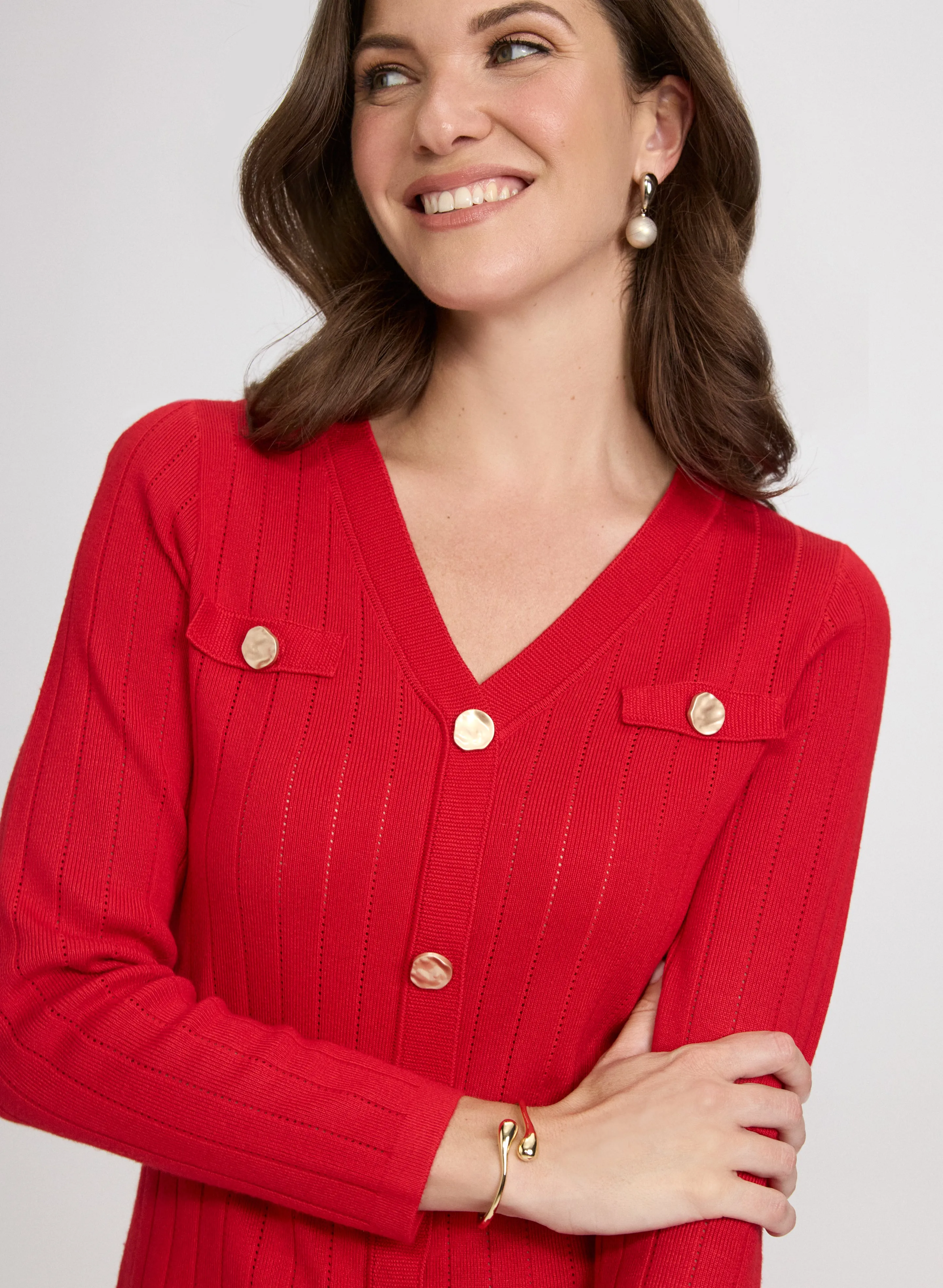 Button-Down Sweater Dress sold by Laura product image thumbnail 5