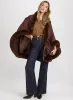 Faux-Fur Trim Poncho sold by Laura