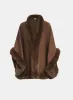 Faux-Fur Trim Poncho sold by Laura