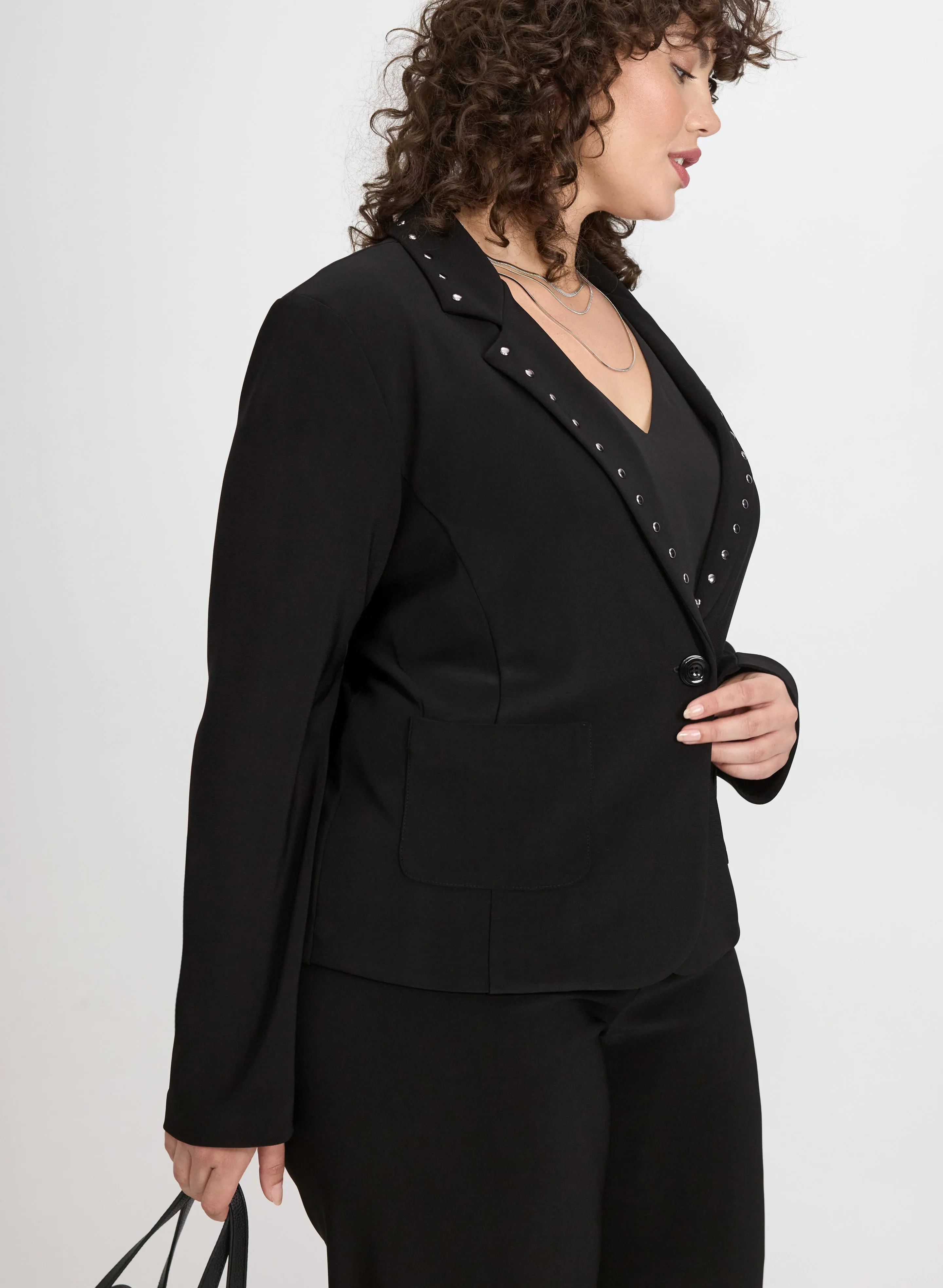Joseph Ribkoff - Studded Lapel Blazer sold by Laura product image thumbnail 2