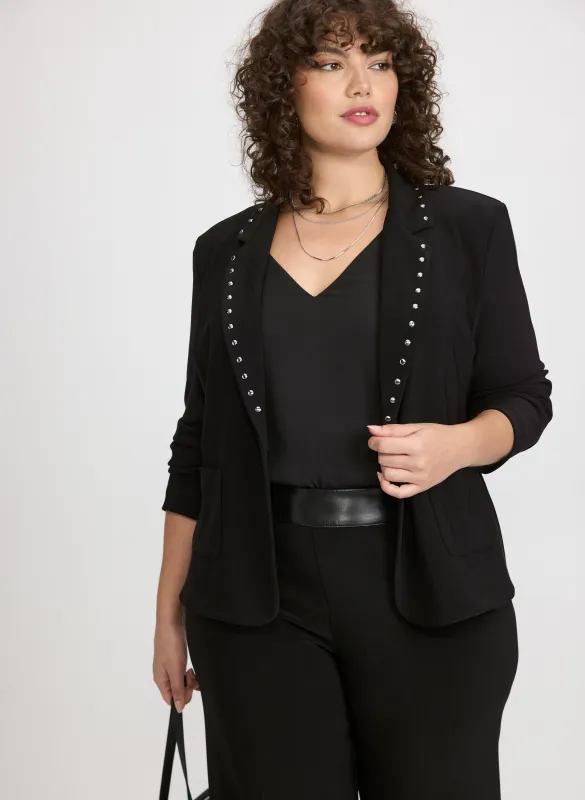 Joseph Ribkoff - Studded Lapel Blazer sold by Laura