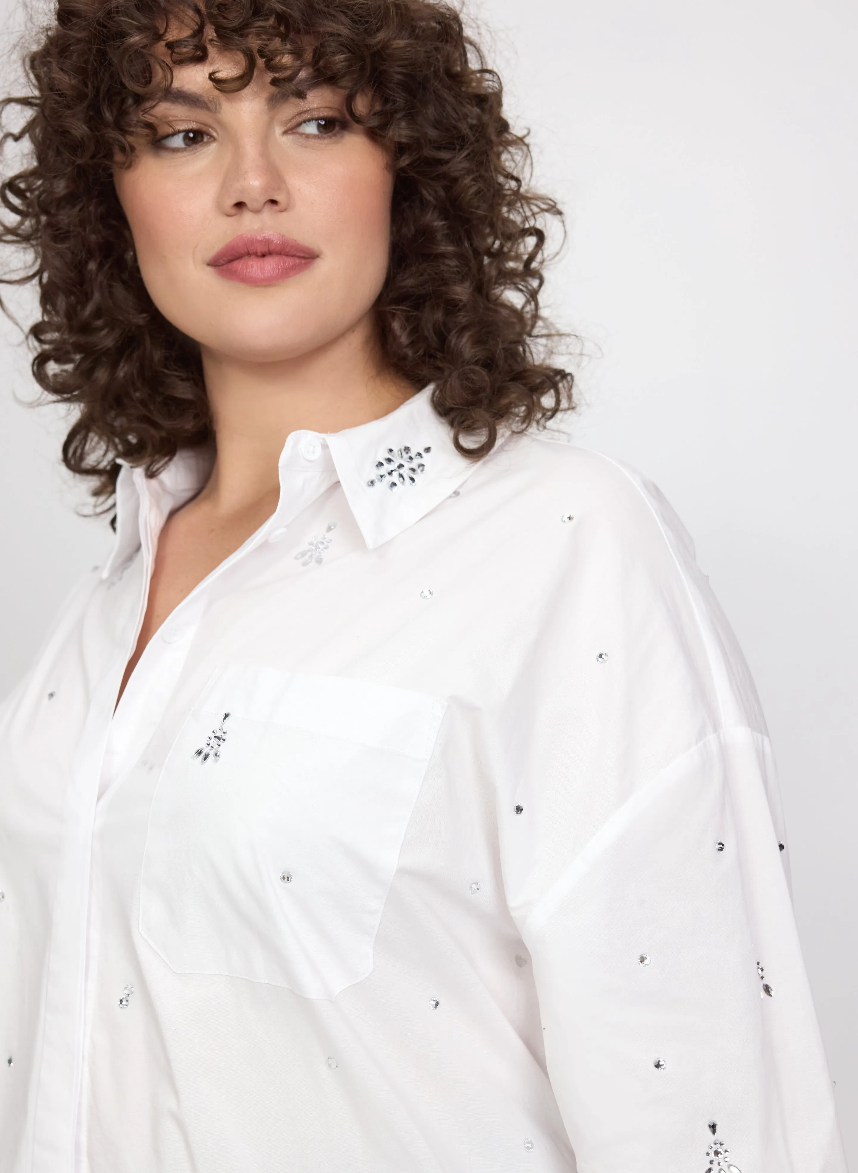 Joseph Ribkoff - Crystal Cluster Embellished Blouse sold by Laura product image thumbnail 4