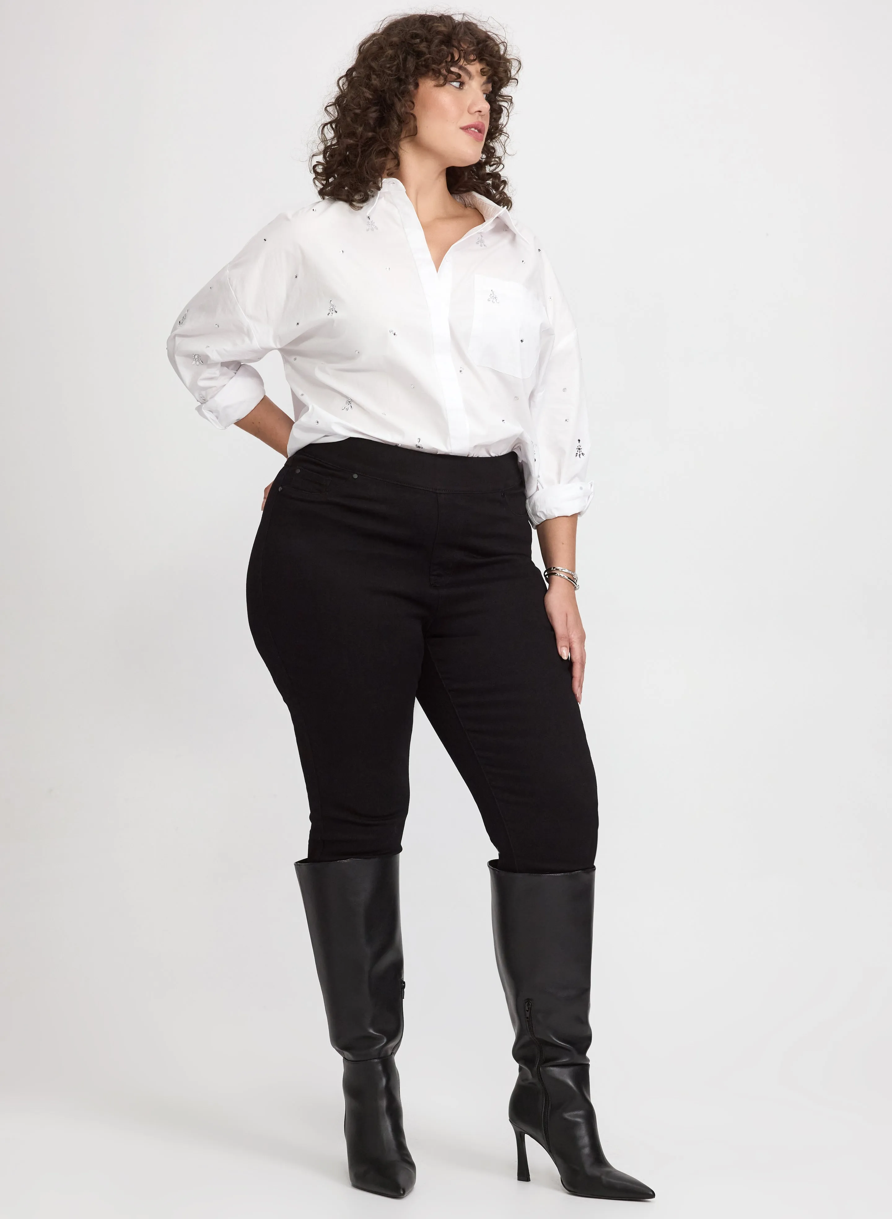 Joseph Ribkoff - Crystal Cluster Embellished Blouse sold by Laura product image thumbnail 3