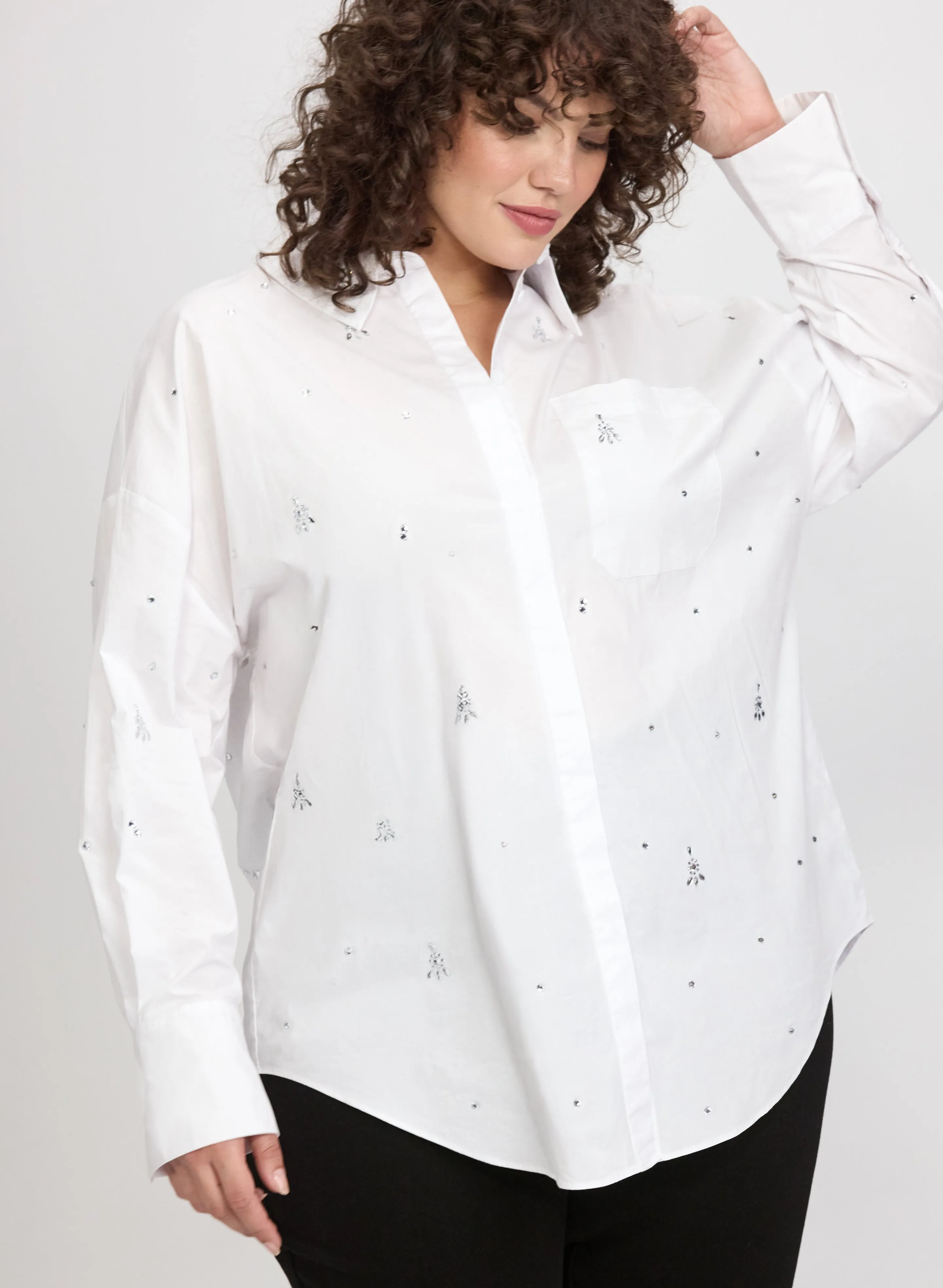 Joseph Ribkoff - Crystal Cluster Embellished Blouse sold by Laura product image thumbnail 5
