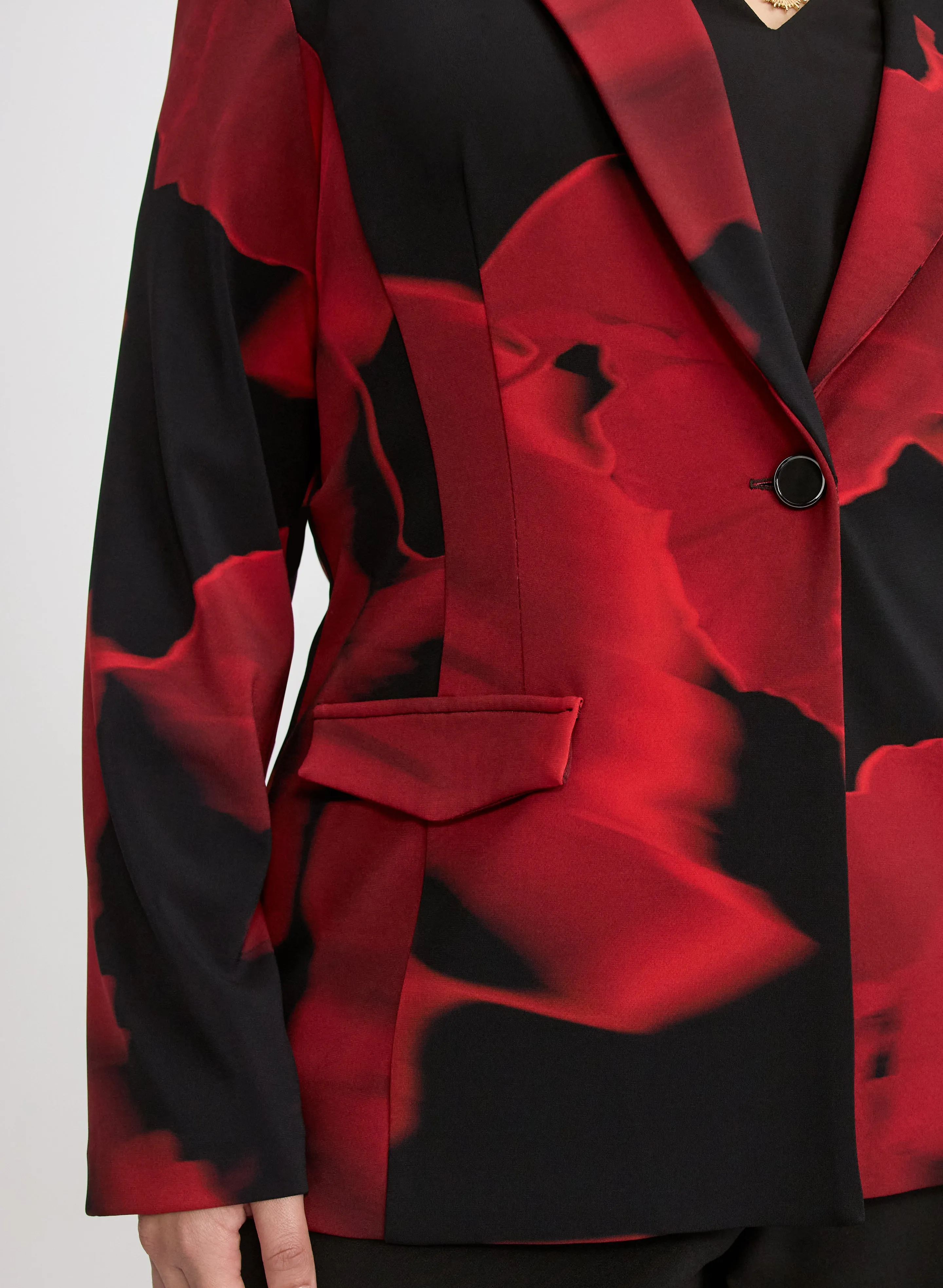 Joseph Ribkoff - Floral Peak Lapel Blazer sold by Laura product image thumbnail 5