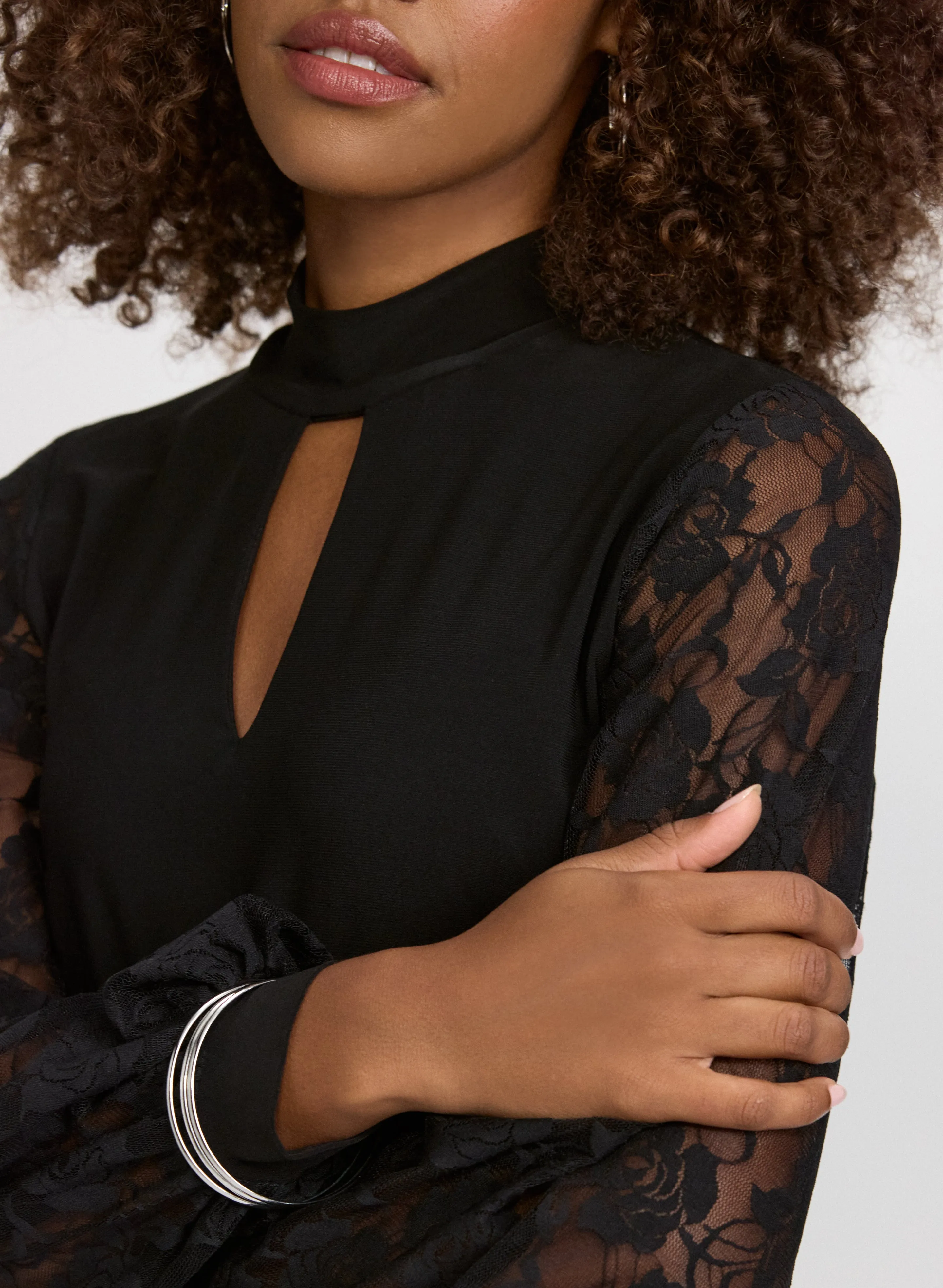 Lace Sleeve Top sold by Laura product image thumbnail 5