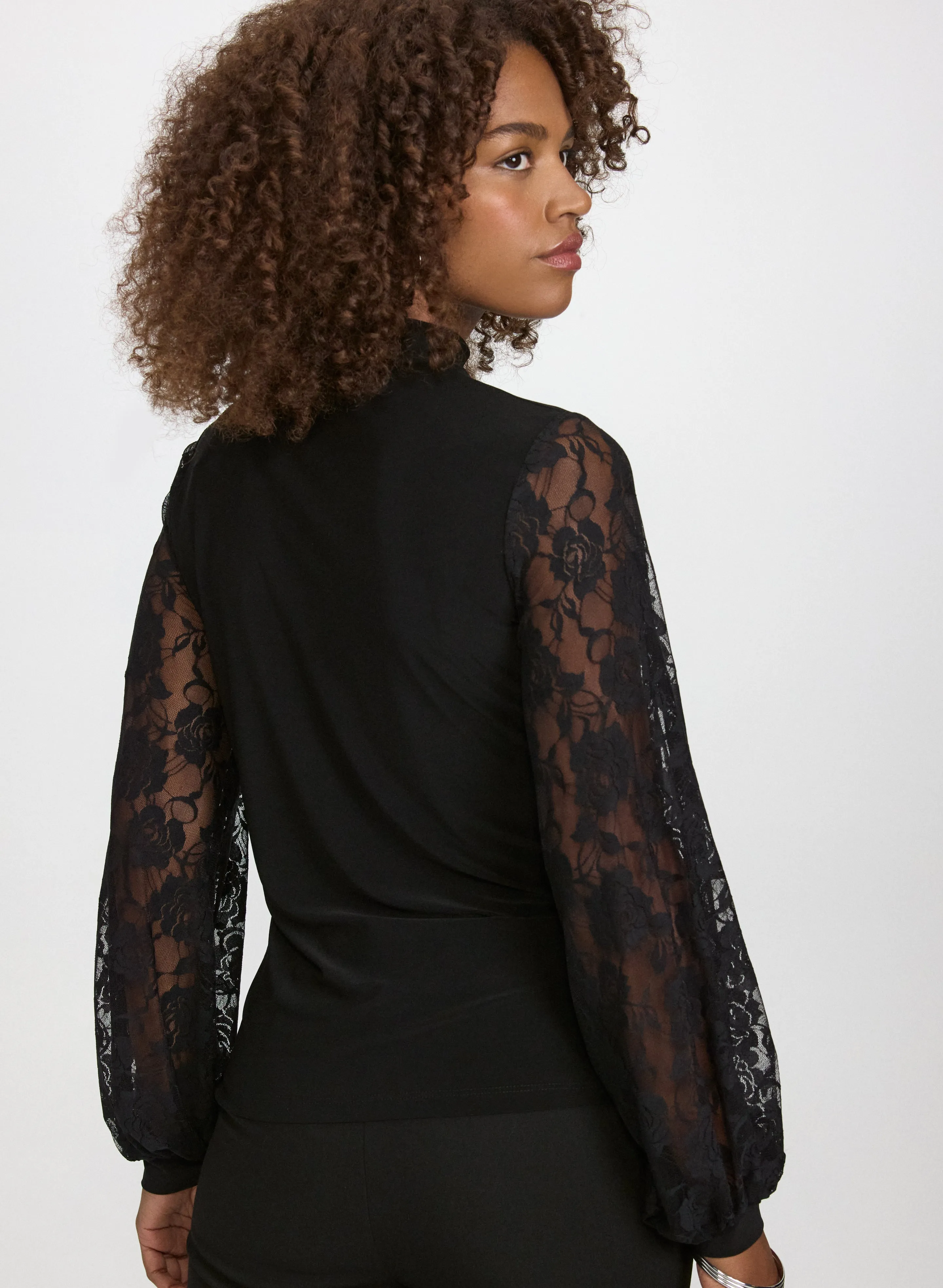 Lace Sleeve Top sold by Laura product image thumbnail 4