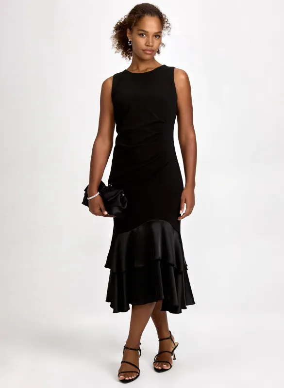 Tiered Satin Detail Dress sold by Laura