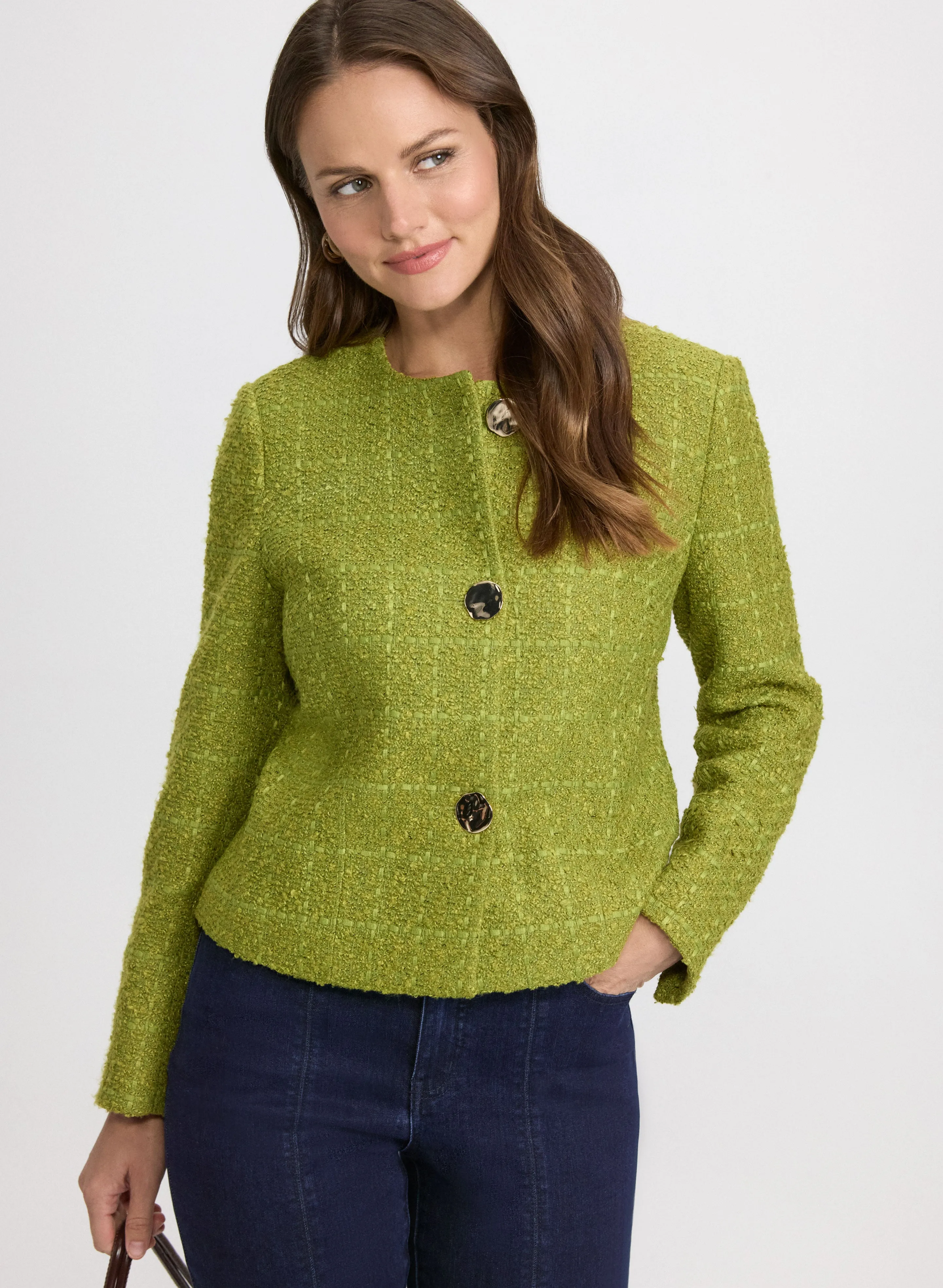 Plaid Tweed Jacket sold by Laura