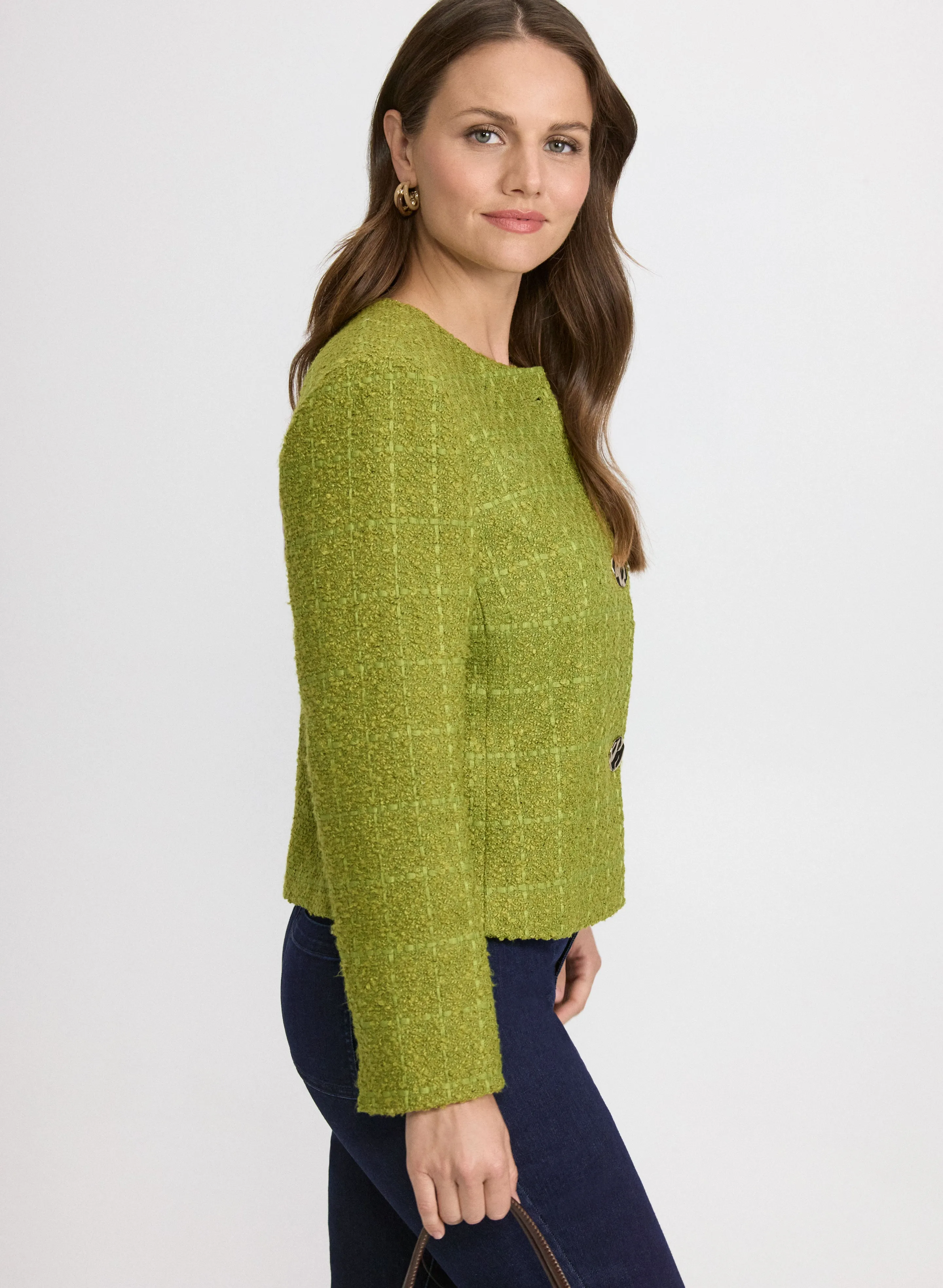 Plaid Tweed Jacket sold by Laura product image thumbnail 2