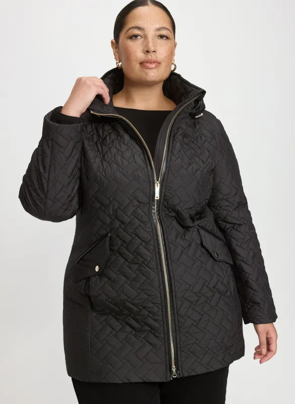 Hooded Quilted Coat sold by Laura