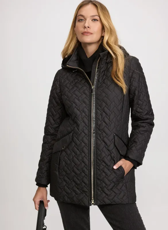 Hooded Quilted Coat sold by Laura