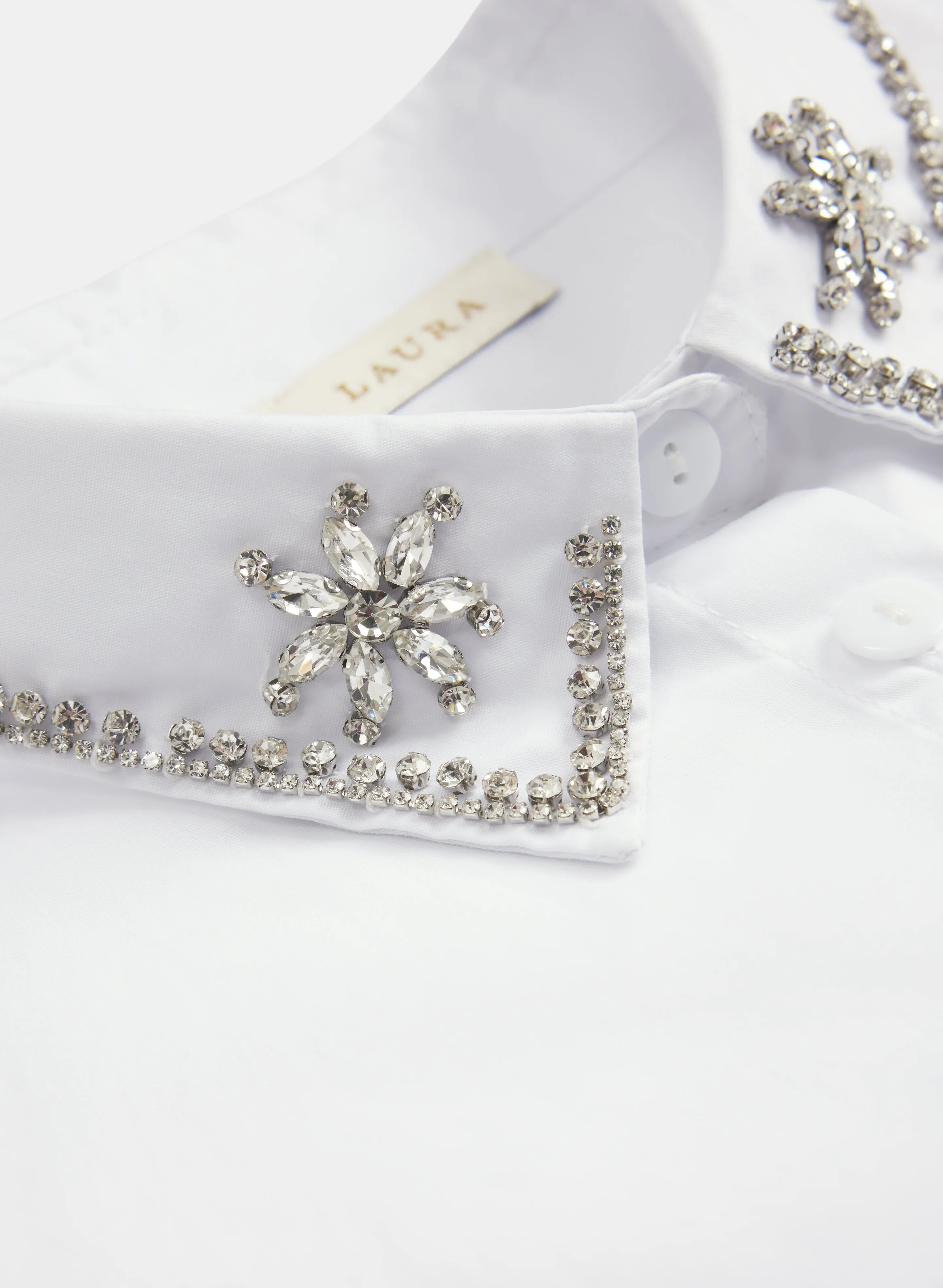 Stone Embellished Dickie Collar sold by Laura product image thumbnail 3