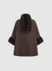 Faux Fur Trim Poncho sold by Laura
