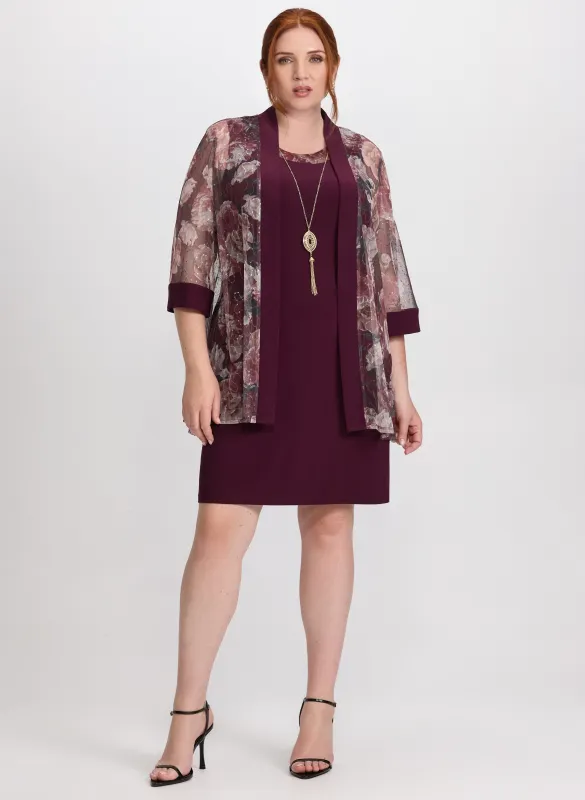 Floral Mesh Jacket & Dress Set sold by Laura